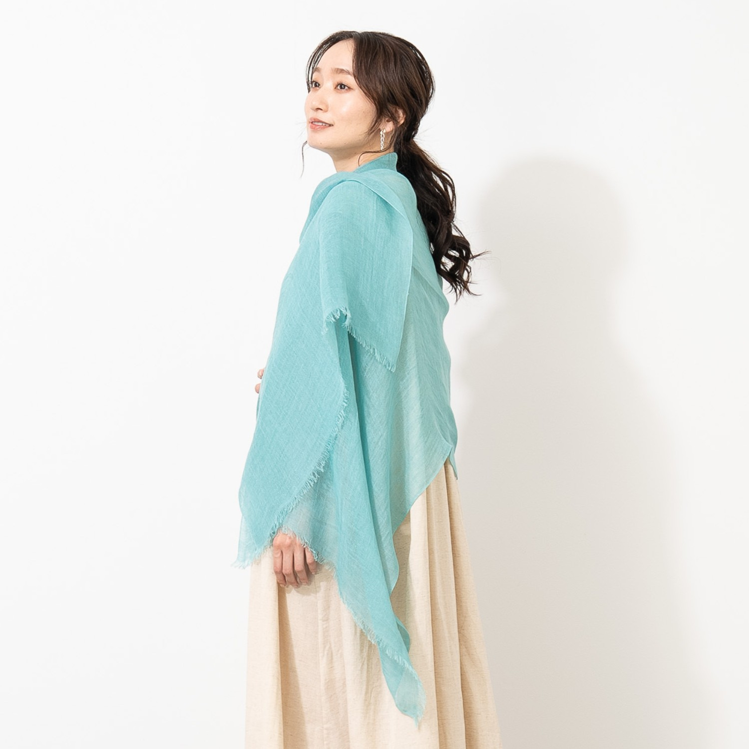 ティエドゥール さらさら＆涼やか フレンチリネン１００％ ストール
