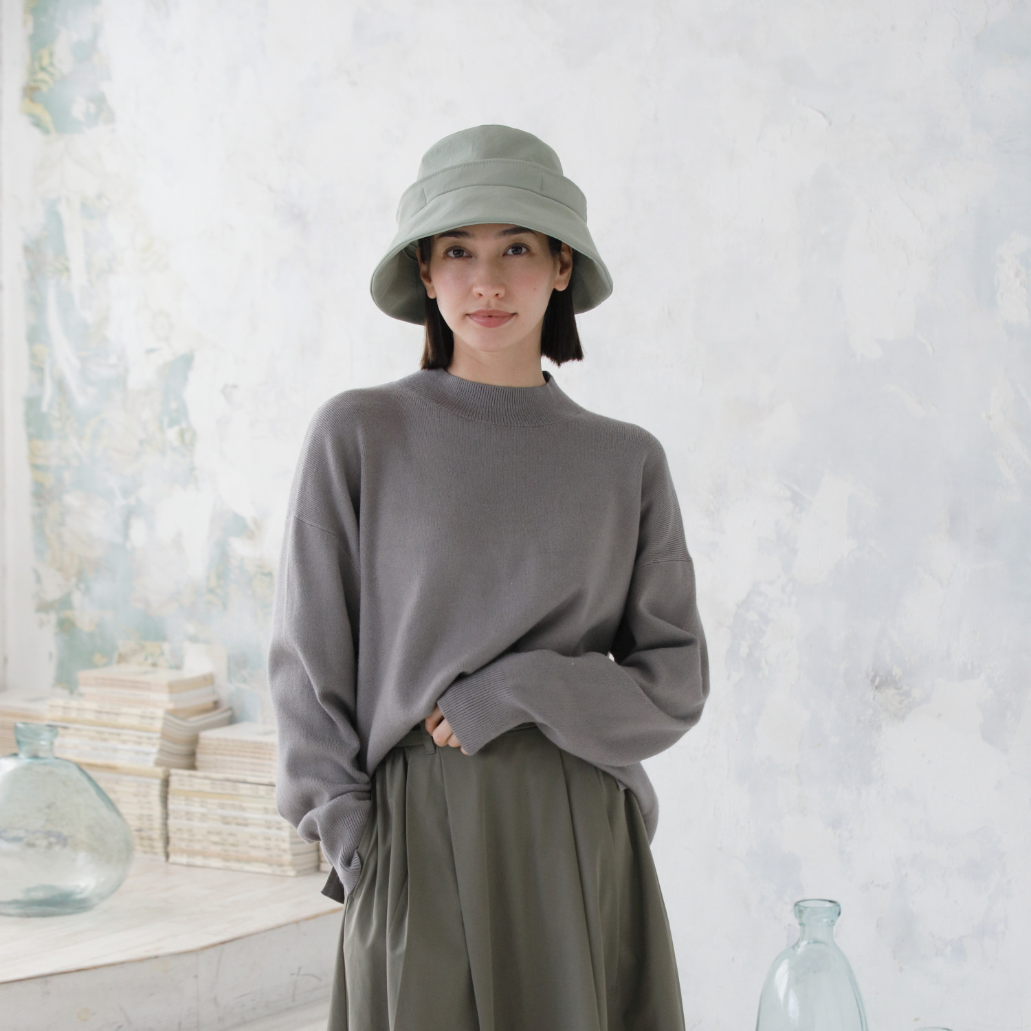 タイムクロス 日本製 快適　ＵＶカット・はっ水 ベルヌーイ 風が抜けるクロッシェ