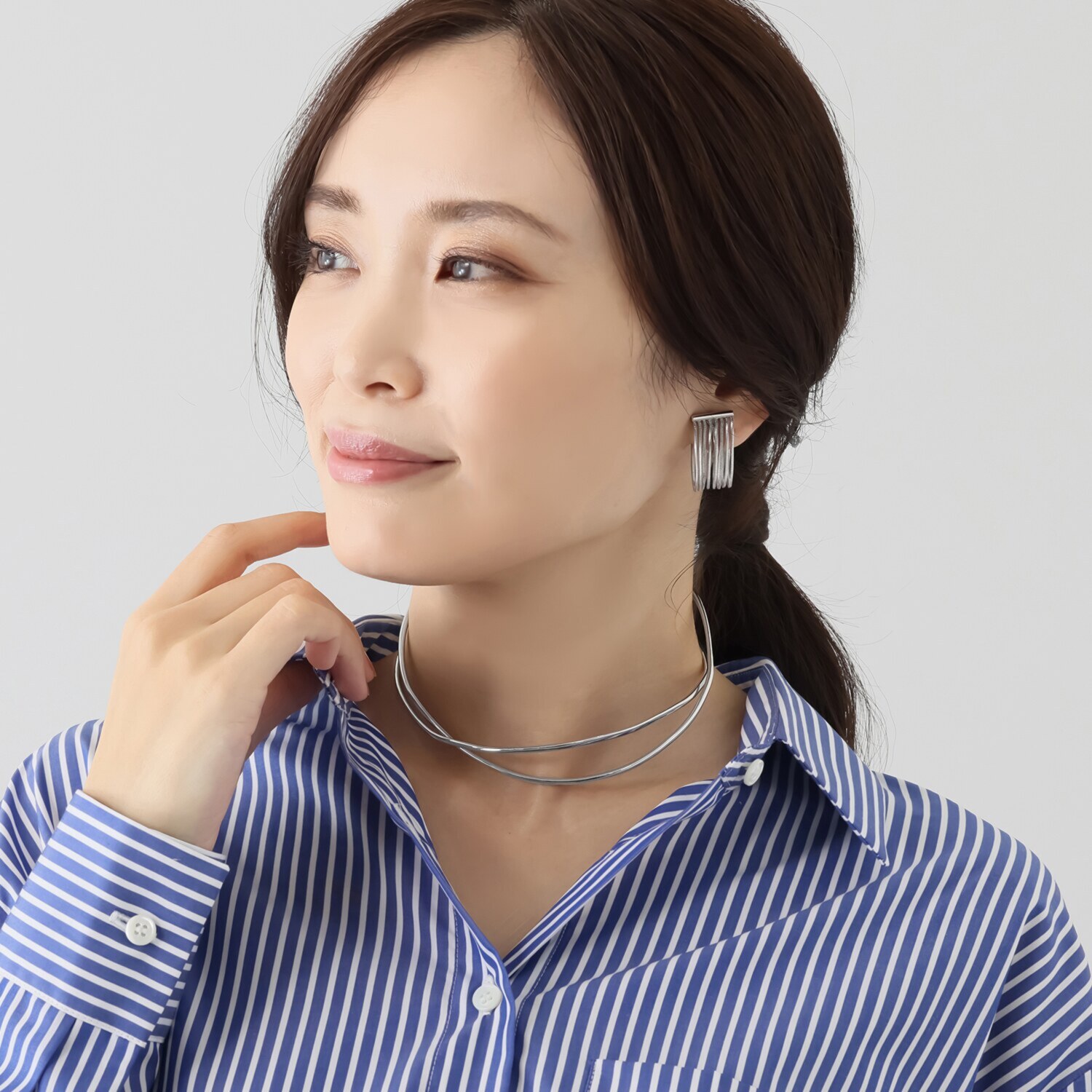 ジューカトル 日本製 立体モティーフ チョーカー