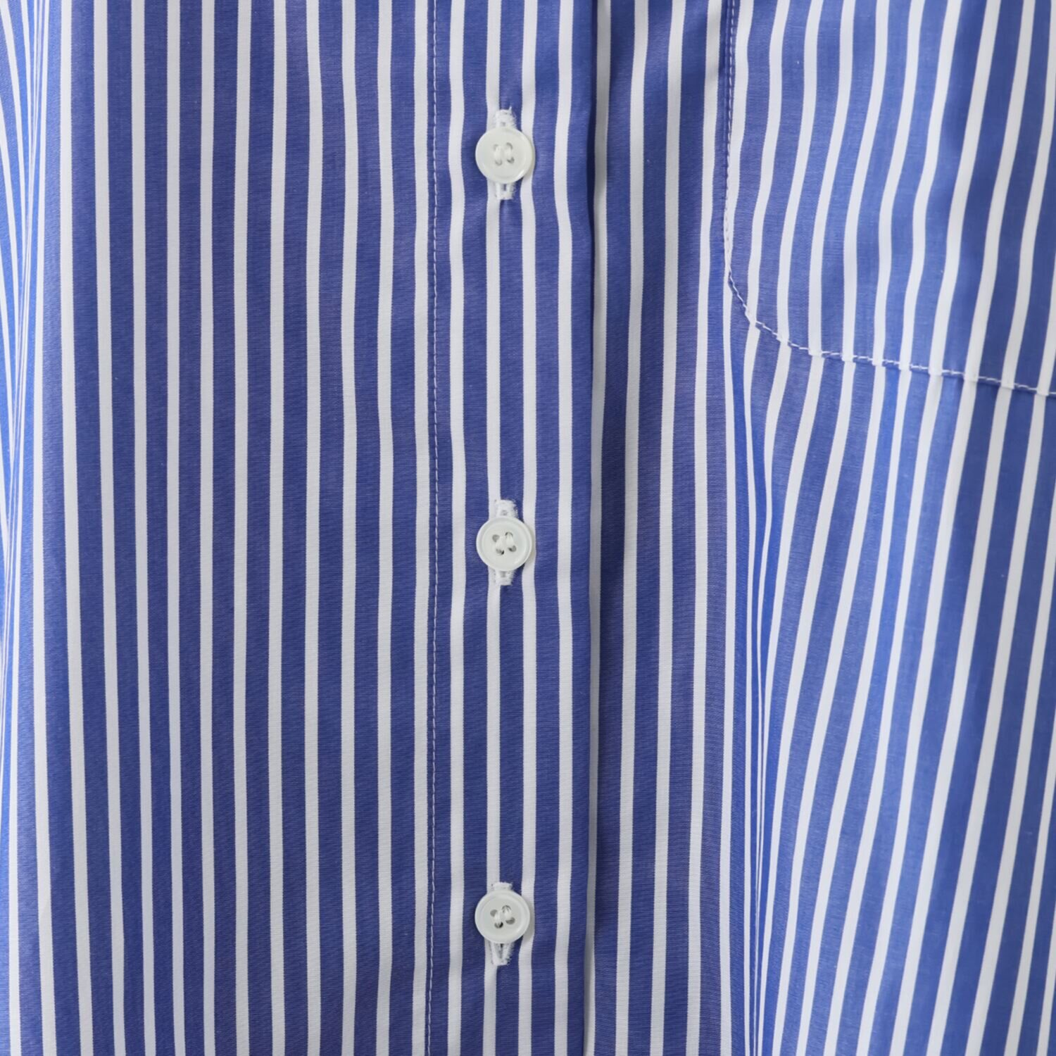 ロベルト　フリッドマン シルクプリント切替 ストライプシャツ