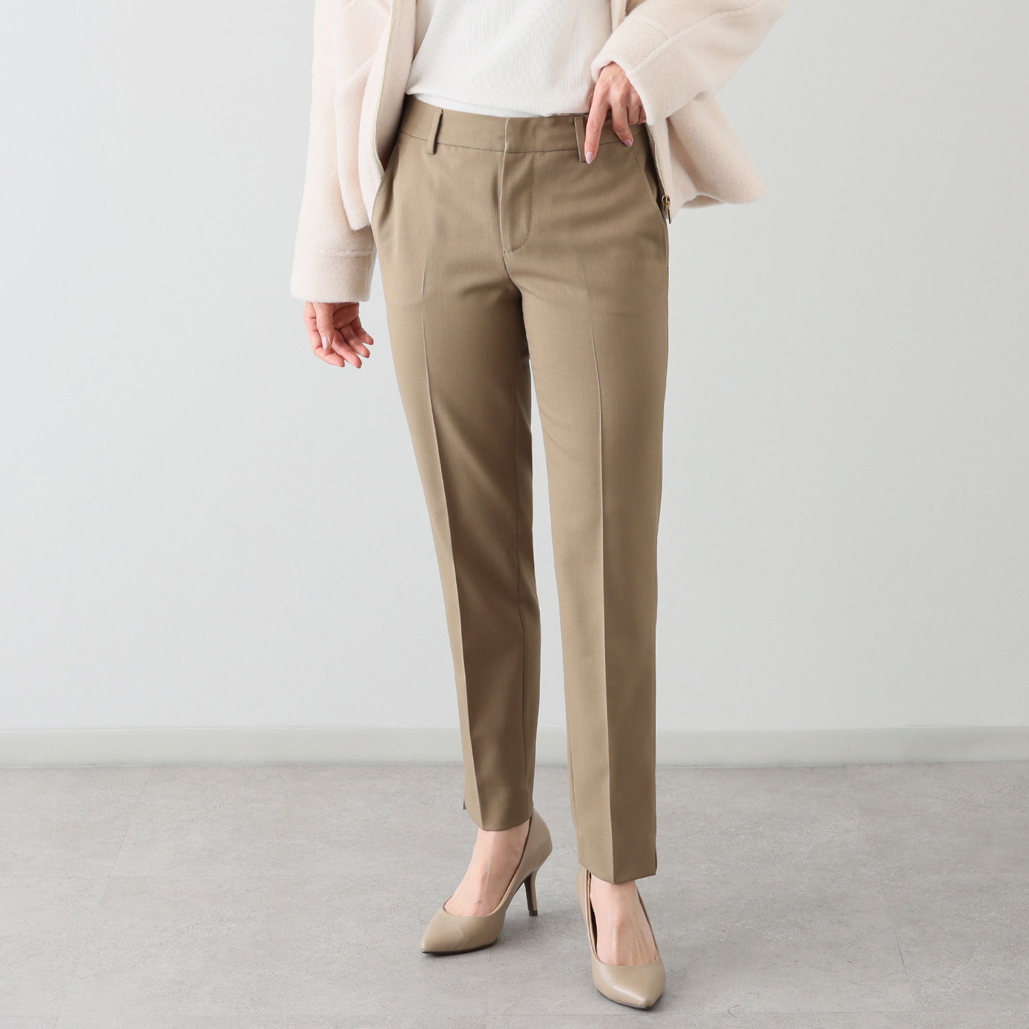 ピーティー　トリノ ウール混 テーパードパンツ “ＮＥＷ　ＹＯＲＫ”