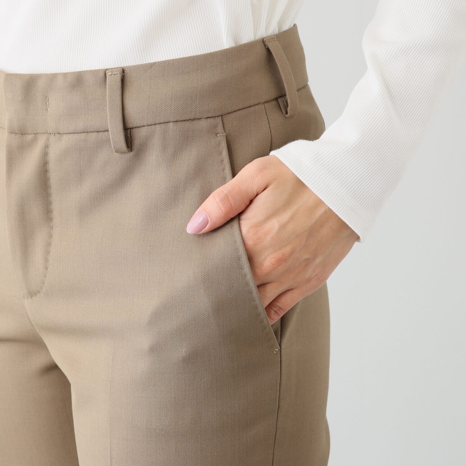 ピーティー　トリノ ウール混 テーパードパンツ “ＮＥＷ　ＹＯＲＫ”