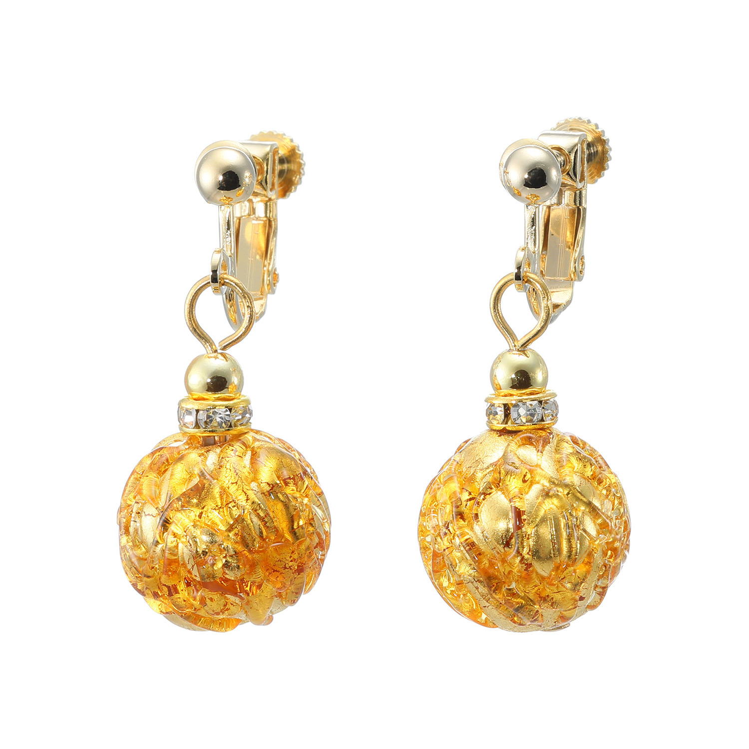 ラグーナ ベネチアンガラス スウィング イヤリング／ピアス