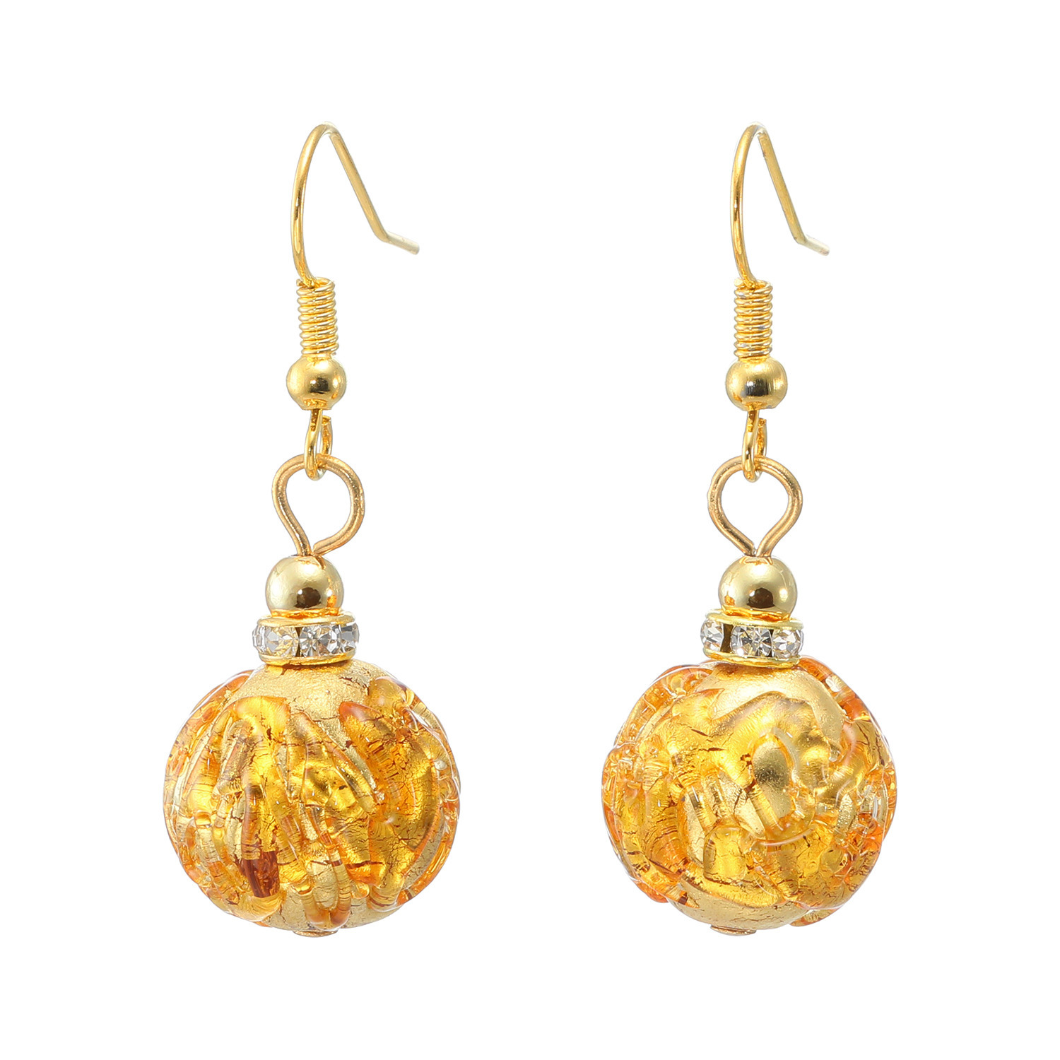 ラグーナ ベネチアンガラス スウィング イヤリング／ピアス