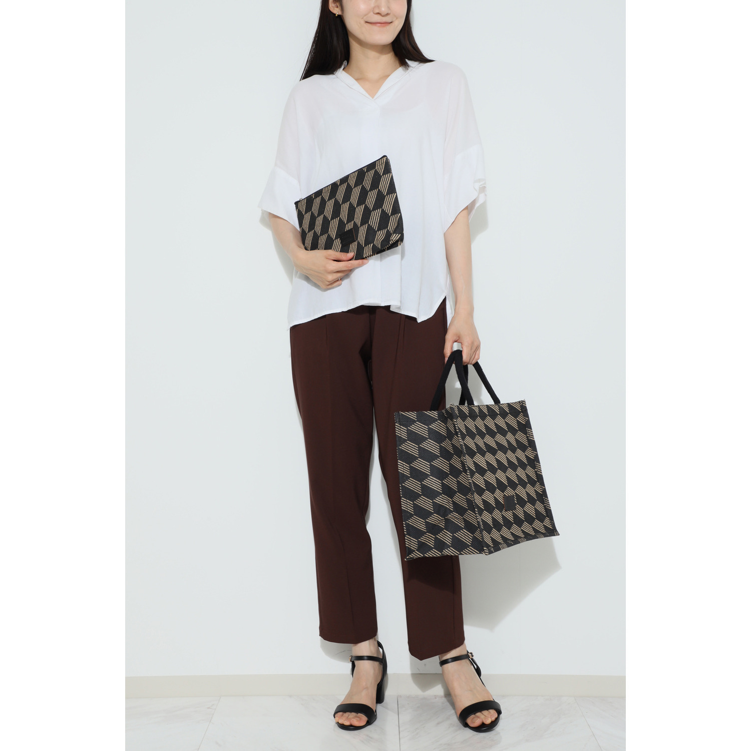 スワラージ ジュート トートバッグ＆ポーチ