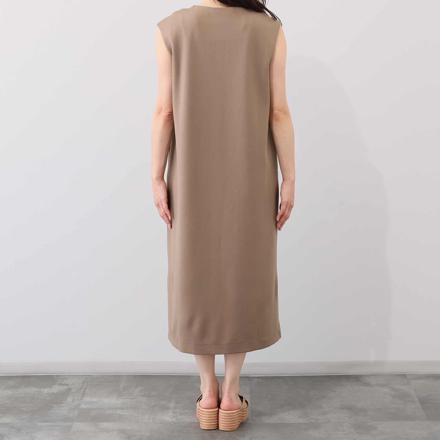 元町ゼラール フロントファスナー アクセント ジャンパースカート