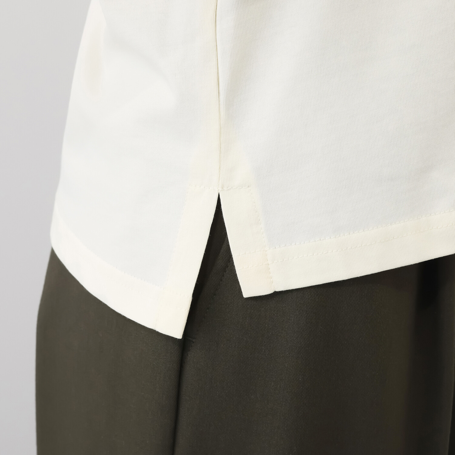 元町ゼラール スーピマコットン使用 ふんわりハイネック プルオーバー