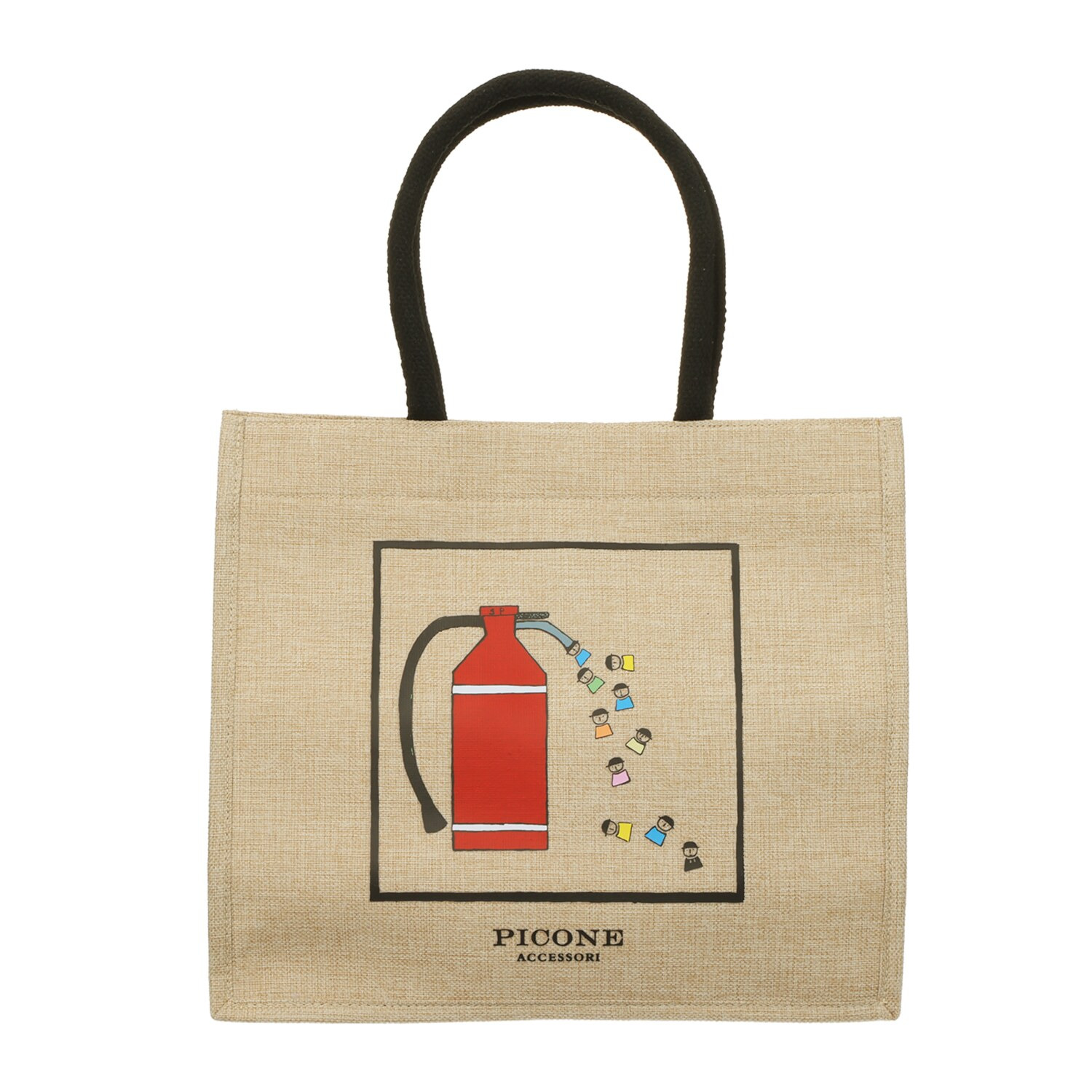 ピッコーネ アッチェッソーリ プリントトートバッグ