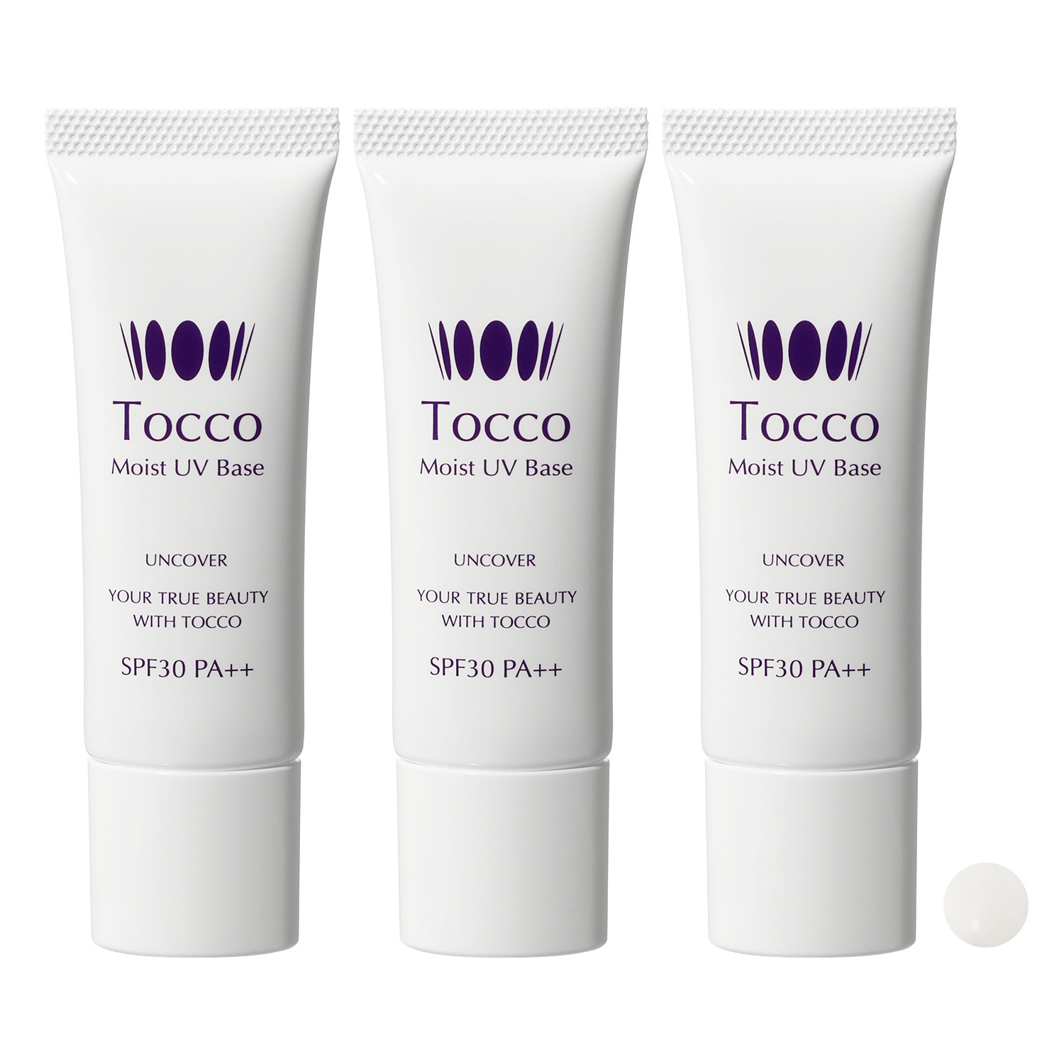 トッコ 日焼け止め・化粧下地・ 美容保湿クリームの３役！ モイストＵＶベース ３個セット