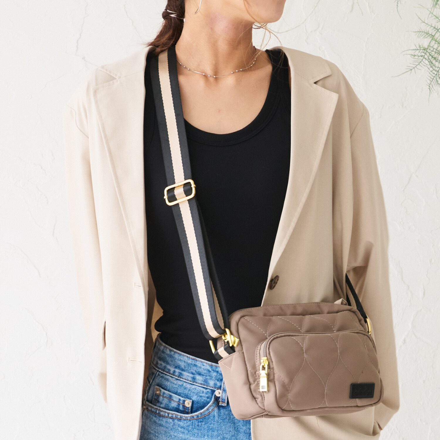 リズデイズ キルティング ミニショルダーバッグ