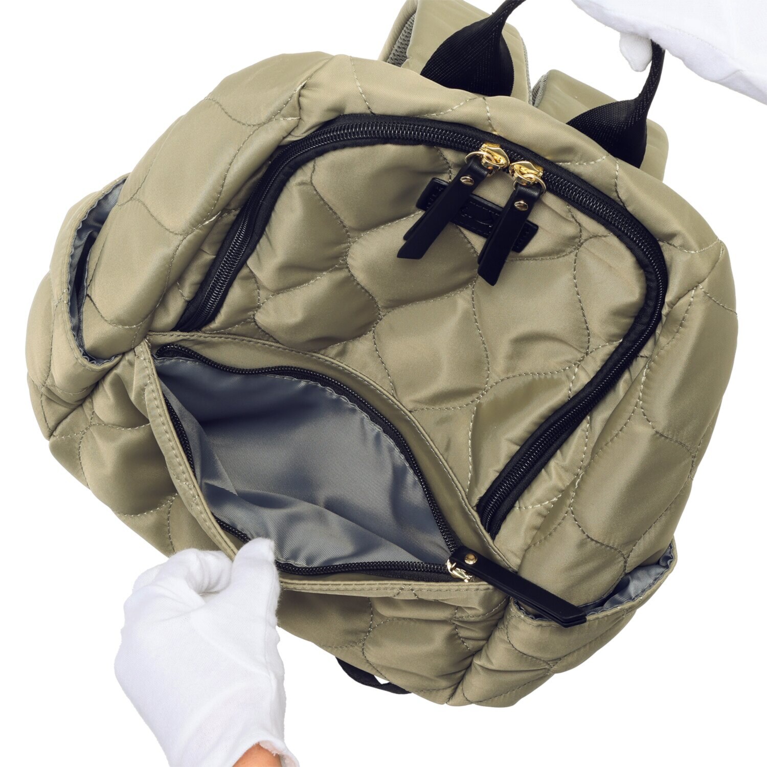 リズデイズ はっ水 キルティングファスナー ミニリュック