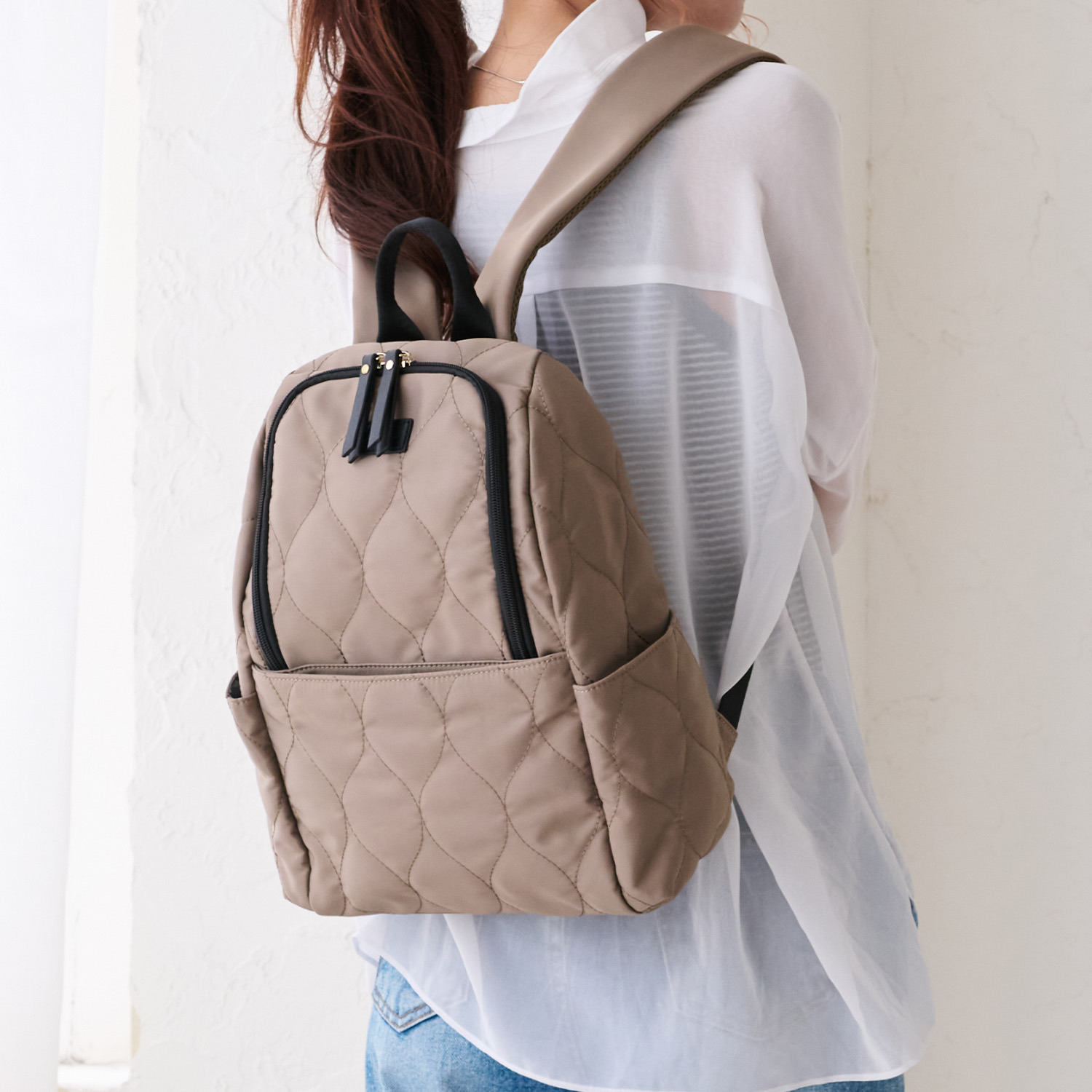 リズデイズ はっ水 キルティングファスナー ミニリュック