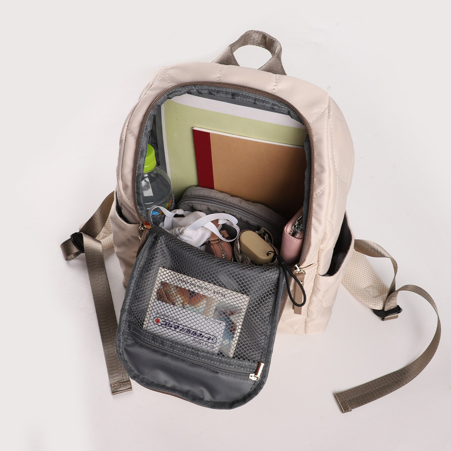 リズデイズ はっ水 キルティングファスナー ミニリュック