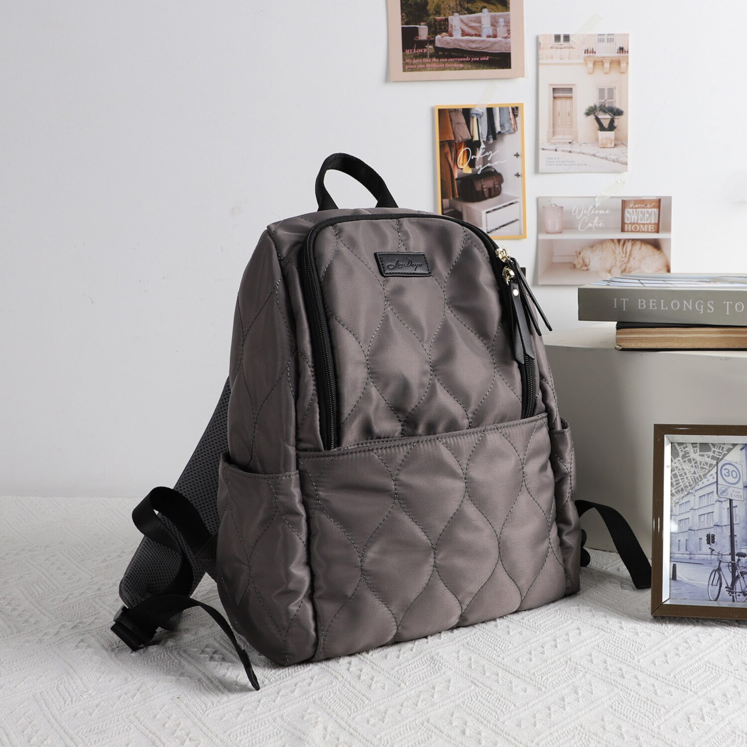 リズデイズ はっ水 キルティングファスナー ミニリュック