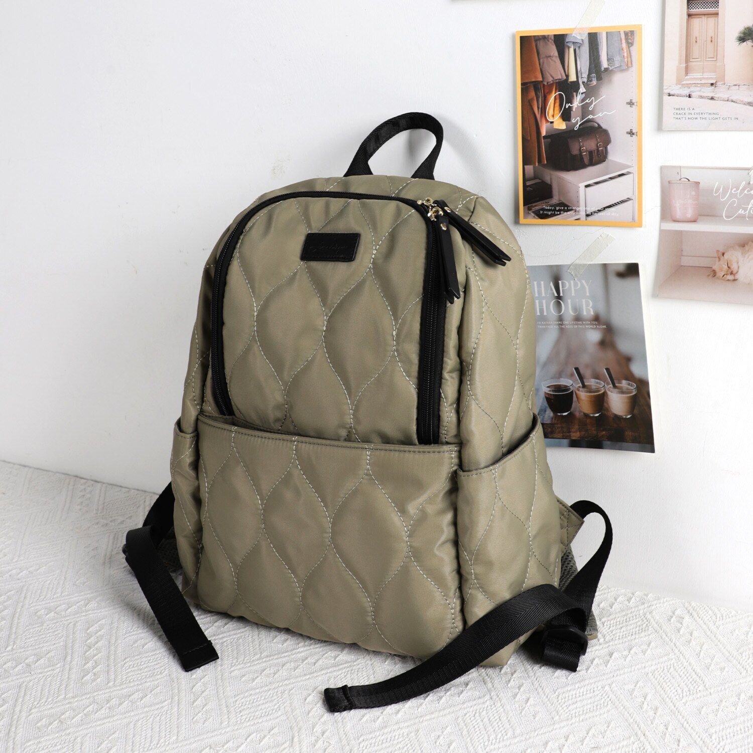 リズデイズ はっ水 キルティングファスナー ミニリュック