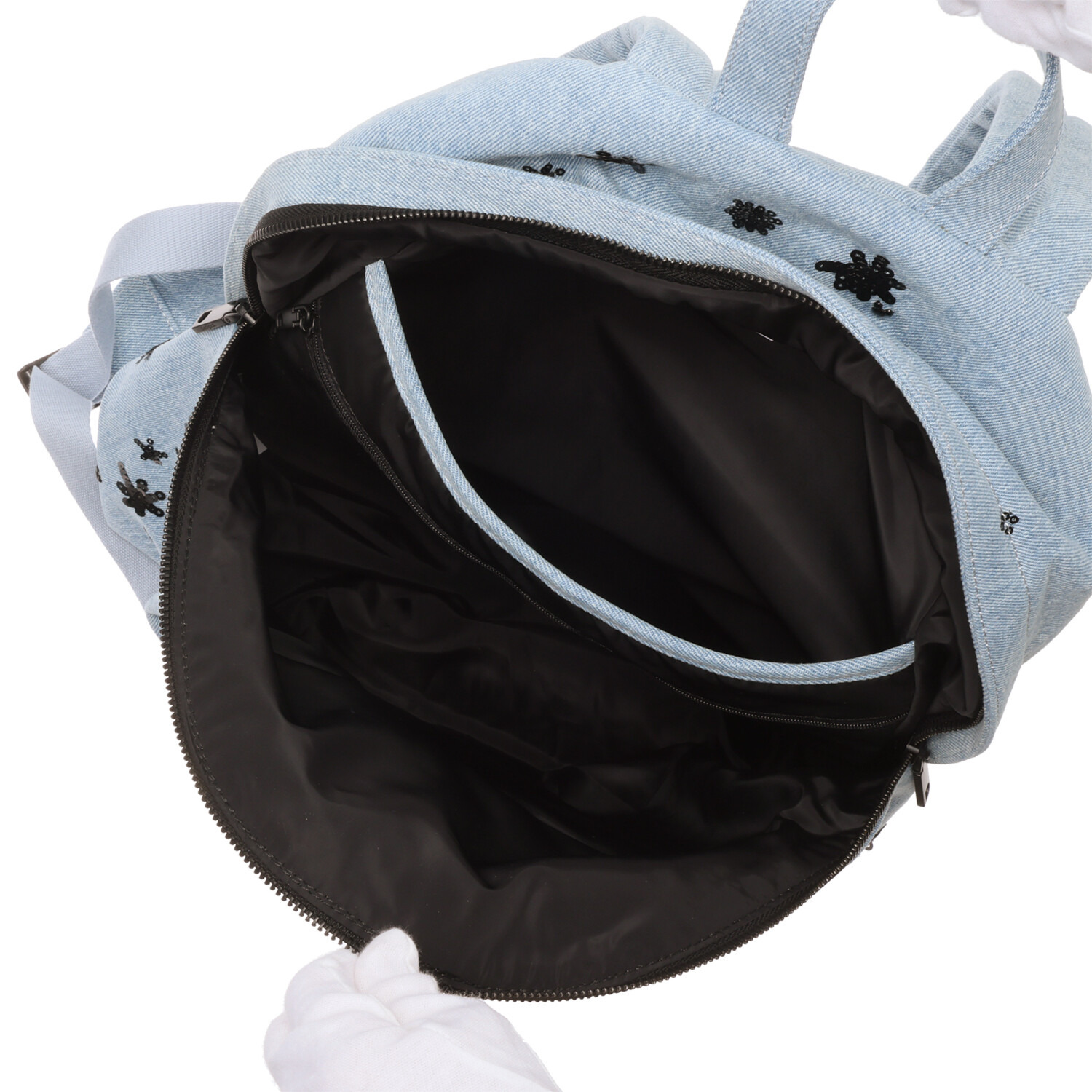 デシグアル デニム スパンコール ミッキーマウス バックパック