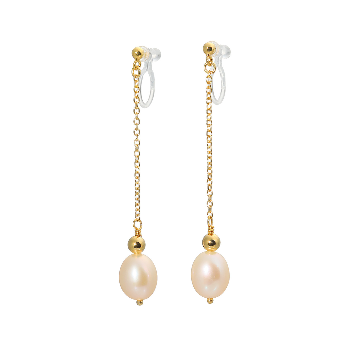 岩崎美智子コレクション 淡水バロックパール スウィング イヤークリップ／ピアス