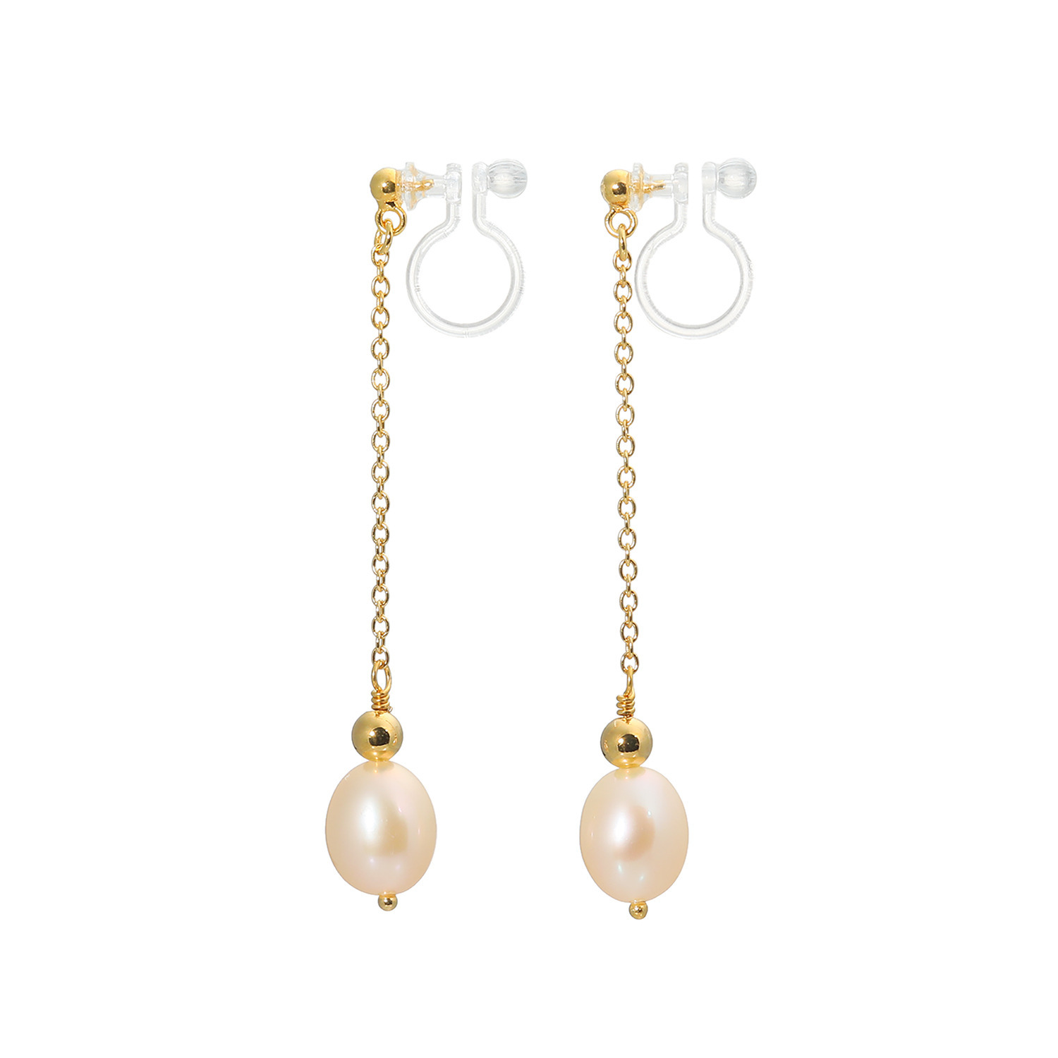 岩崎美智子コレクション 淡水バロックパール スウィング イヤークリップ／ピアス