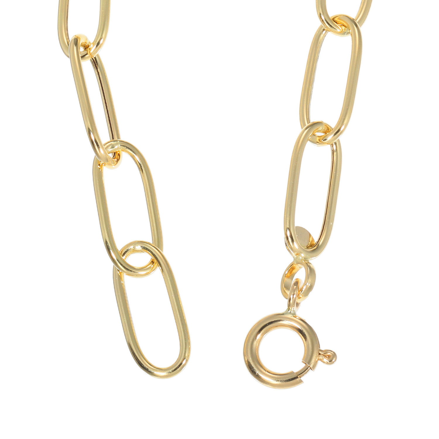 ミオ　イターリア １８Ｋ 楕円×鏡面で魅せる 大人のフェミニン オバーレルチド ホロー ブレスレット