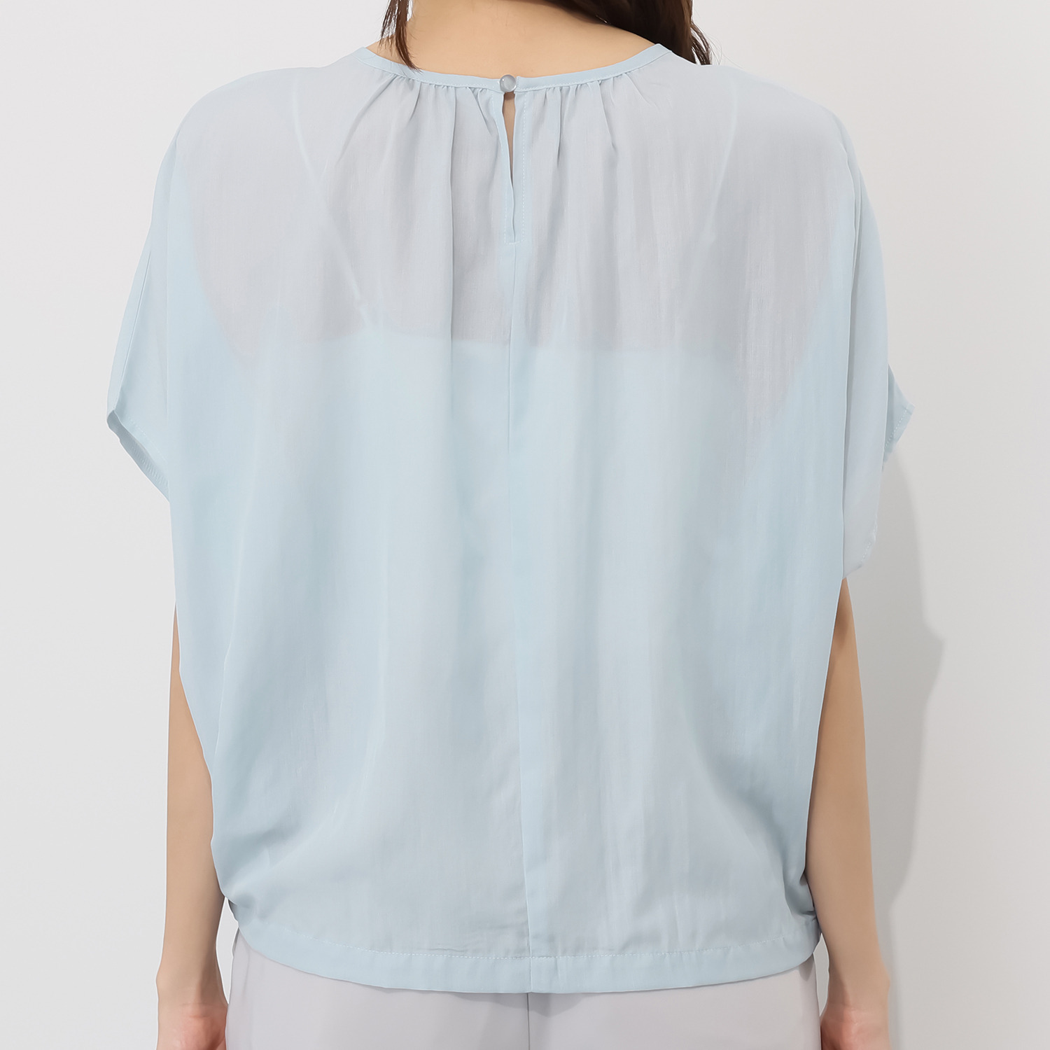 アリュメット ギャザー コクーンブラウス