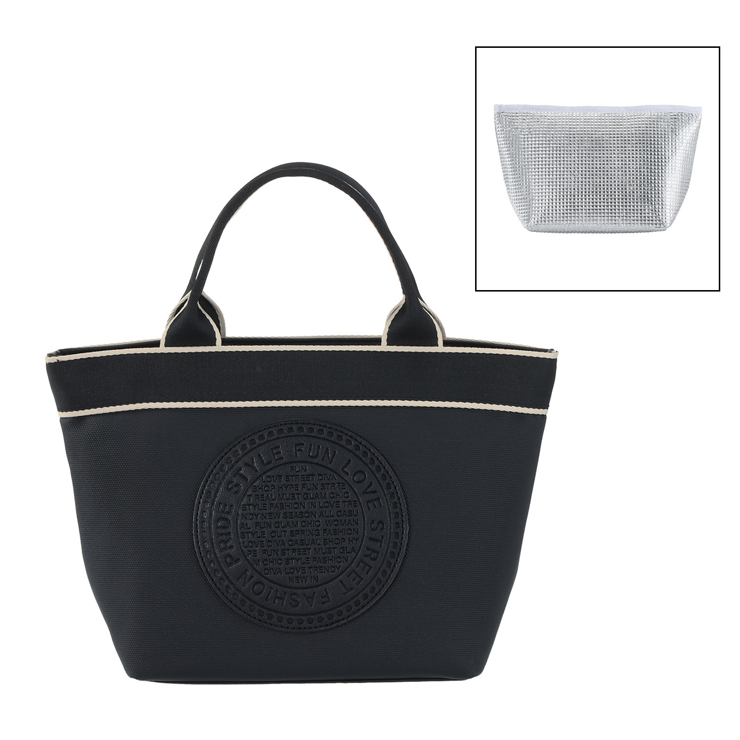 ラルジュ 保冷ポーチ付 ランチトートバッグ