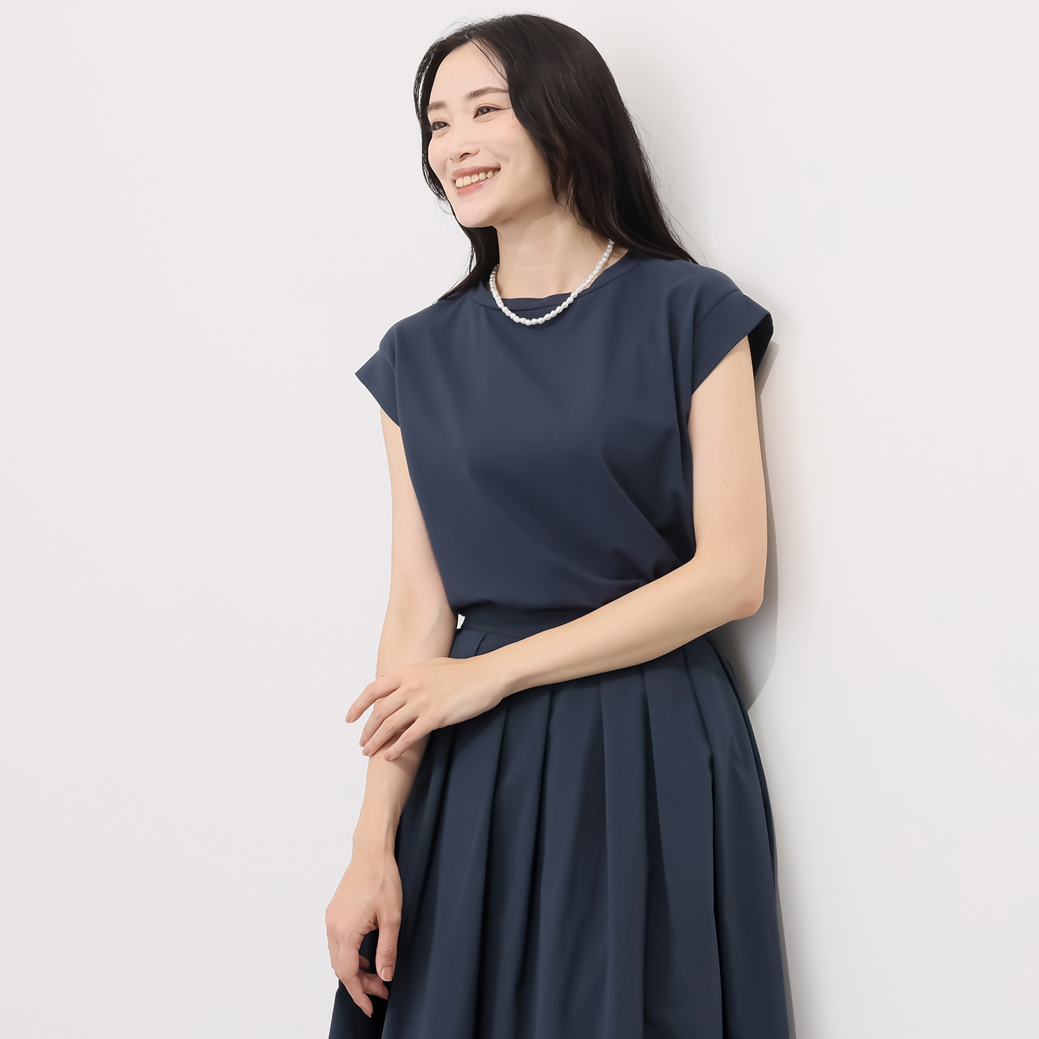 亀恭子セレクト！ シャルルポ ＵＶカット コットン混 シルケットスムース プルオーバー