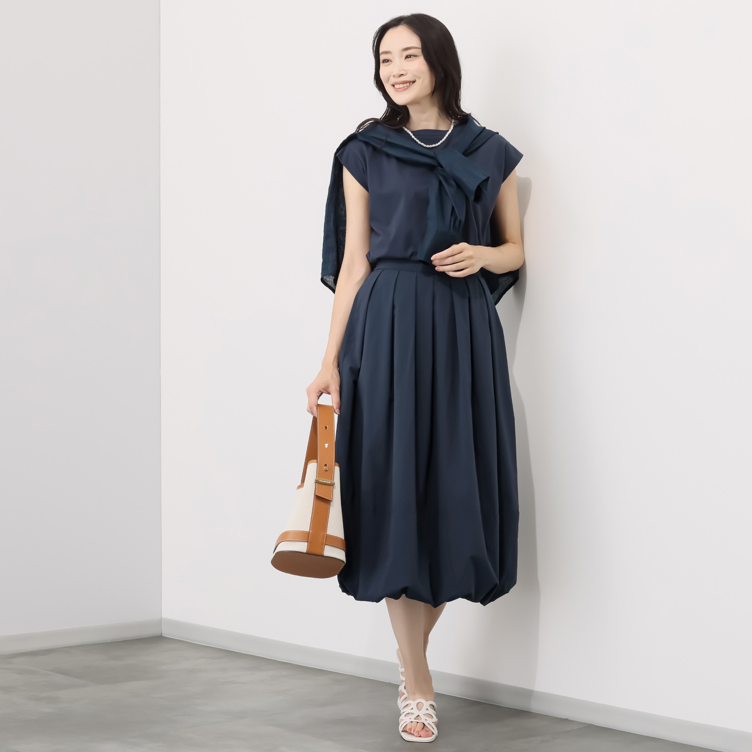 亀恭子セレクト！ シャルルポ ＵＶカット コットン混 シルケットスムース プルオーバー