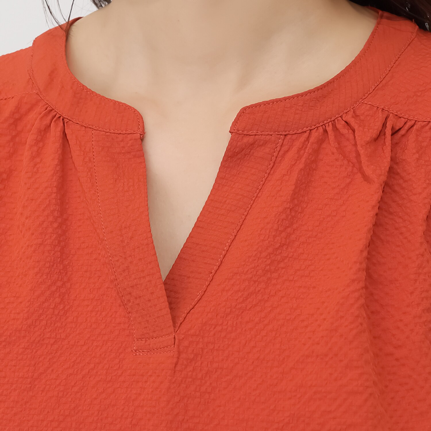 スタイル・ラヴィー ギャザーアクセント スキッパーブラウス