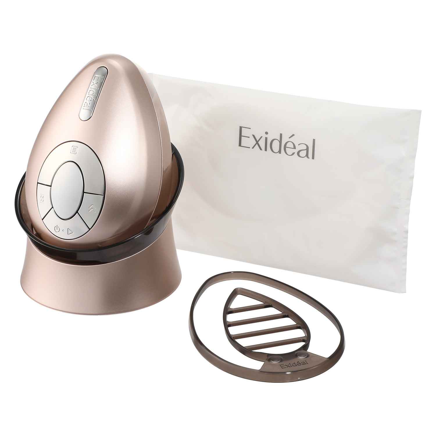 美容ＬＥＤ× ４つのエステ機能 Ｗパワーで美肌を目指す 多機能美顔器 エクスイディアル オーヴォ