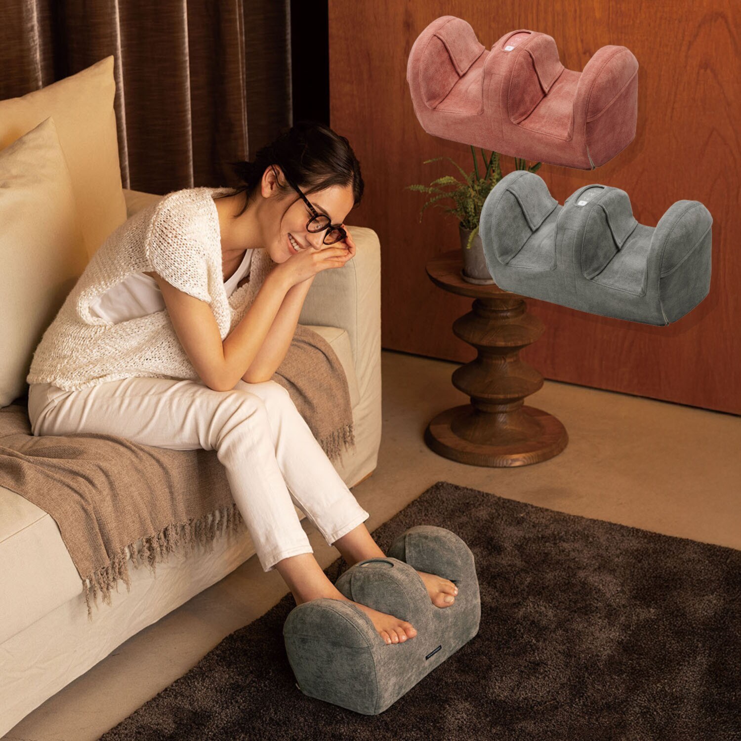 アテックスルルド もみ玉とエアバッグの 合わせ技！ プロもみ フットマッサージャー Ｐ１７