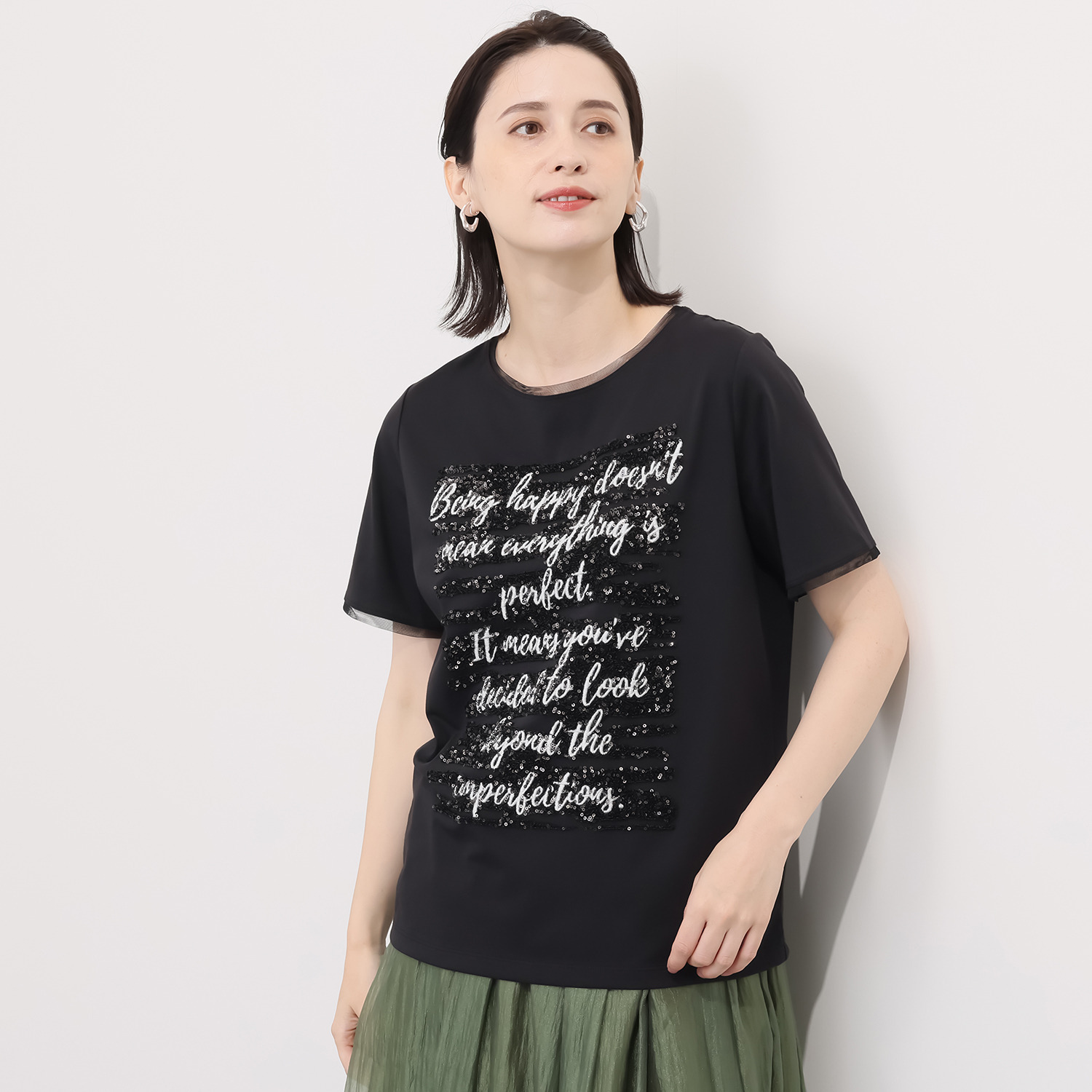 ゼラールスポーツ 接触冷感 さらさらな着心地 刺しゅうモティーフ コットン混プルオーバー