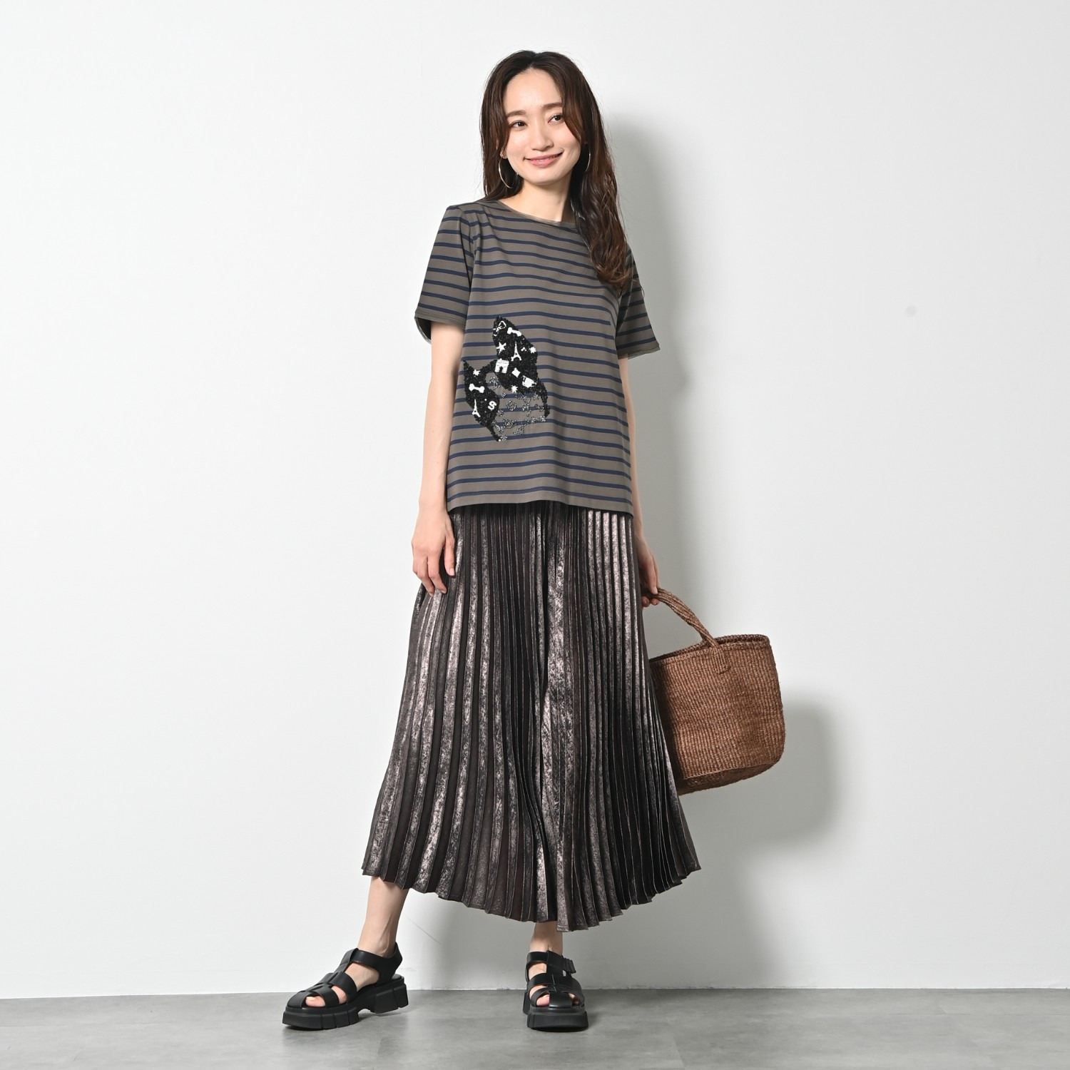 ゼラールスポーツ 接触冷感 さらさらな着心地 刺しゅうモティーフ コットン混プルオーバー