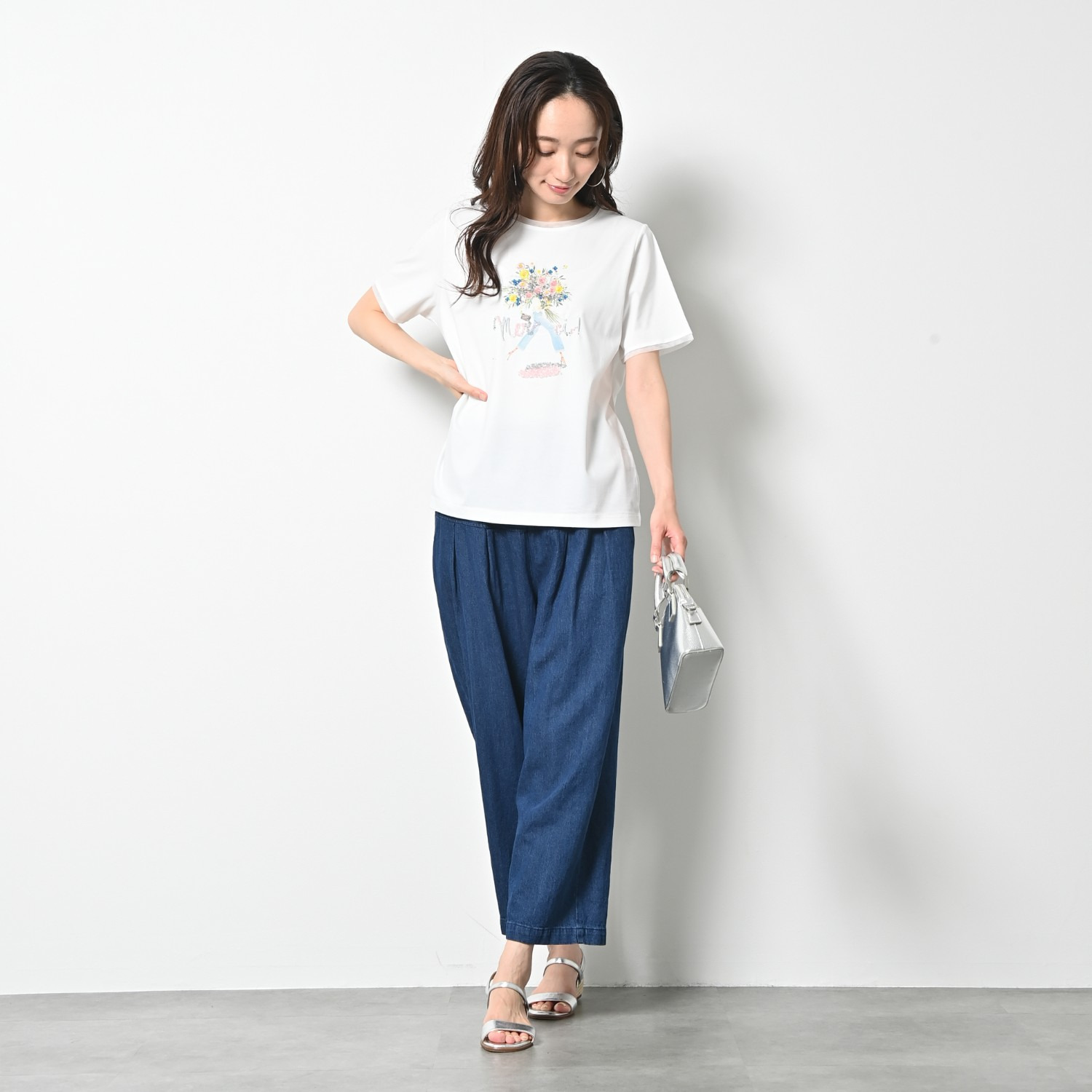 ゼラールスポーツ 接触冷感 さらさらな着心地 刺しゅうモティーフ コットン混プルオーバー