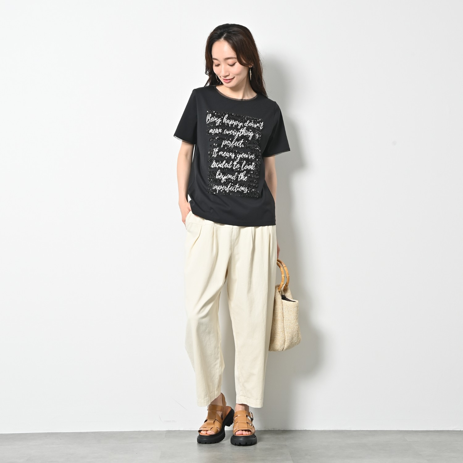 ゼラールスポーツ 接触冷感 さらさらな着心地 刺しゅうモティーフ コットン混プルオーバー