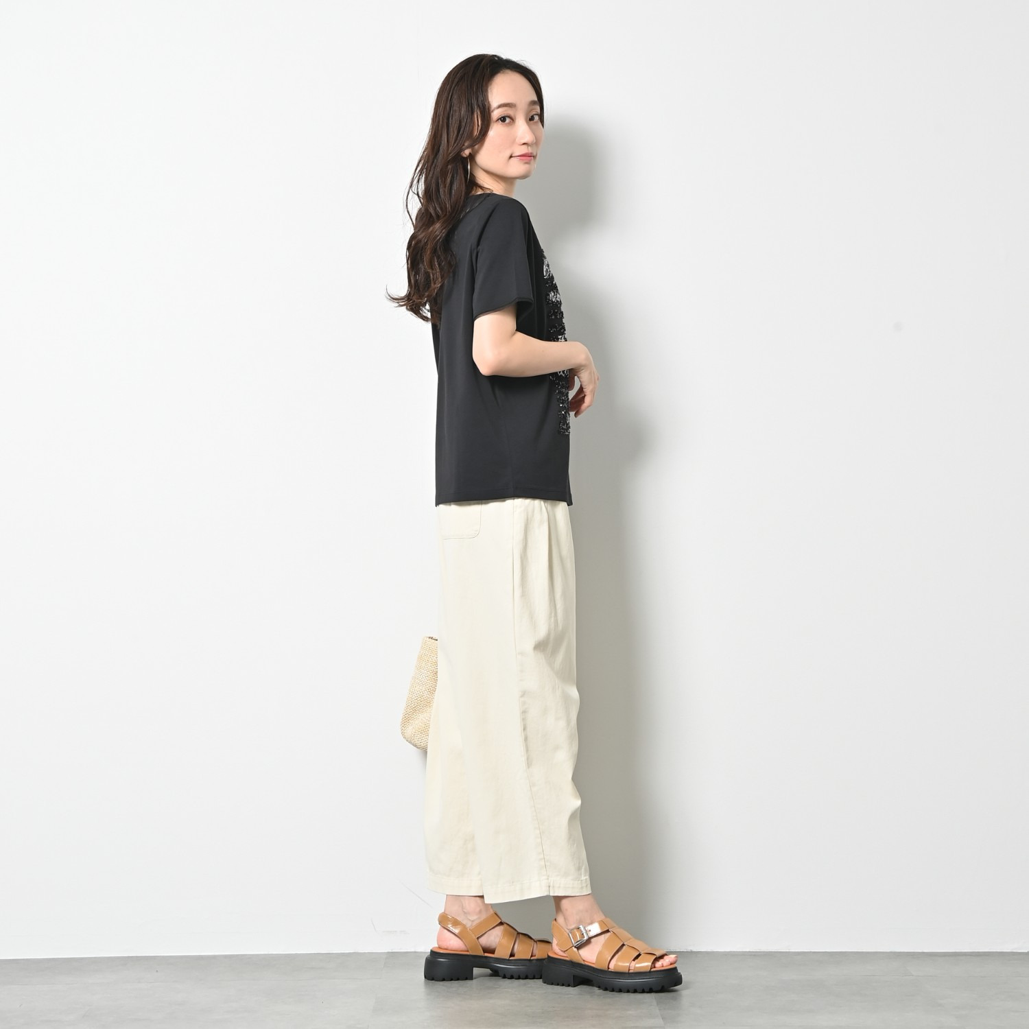 ゼラールスポーツ 接触冷感 さらさらな着心地 刺しゅうモティーフ コットン混プルオーバー