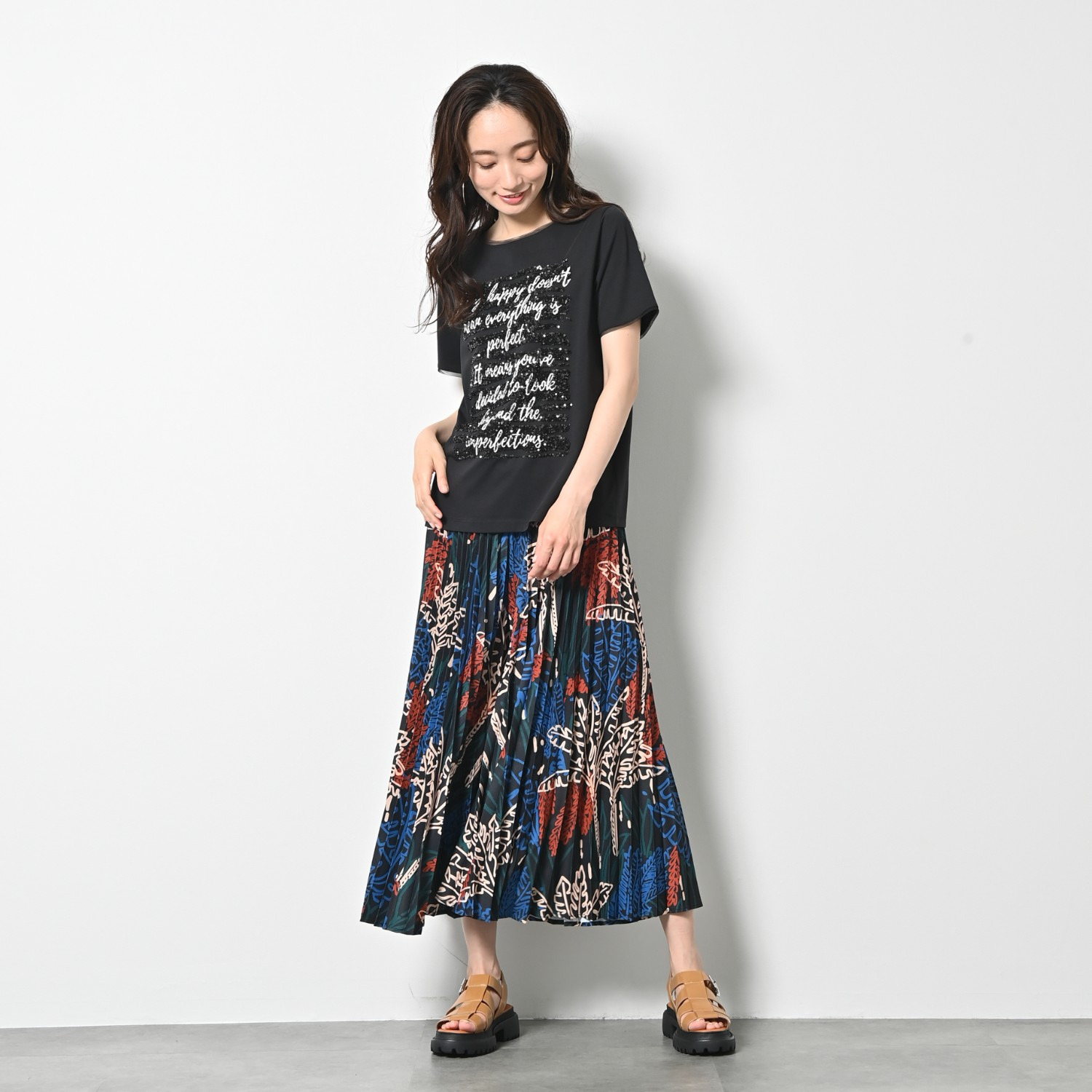 ゼラールスポーツ 接触冷感 さらさらな着心地 刺しゅうモティーフ コットン混プルオーバー