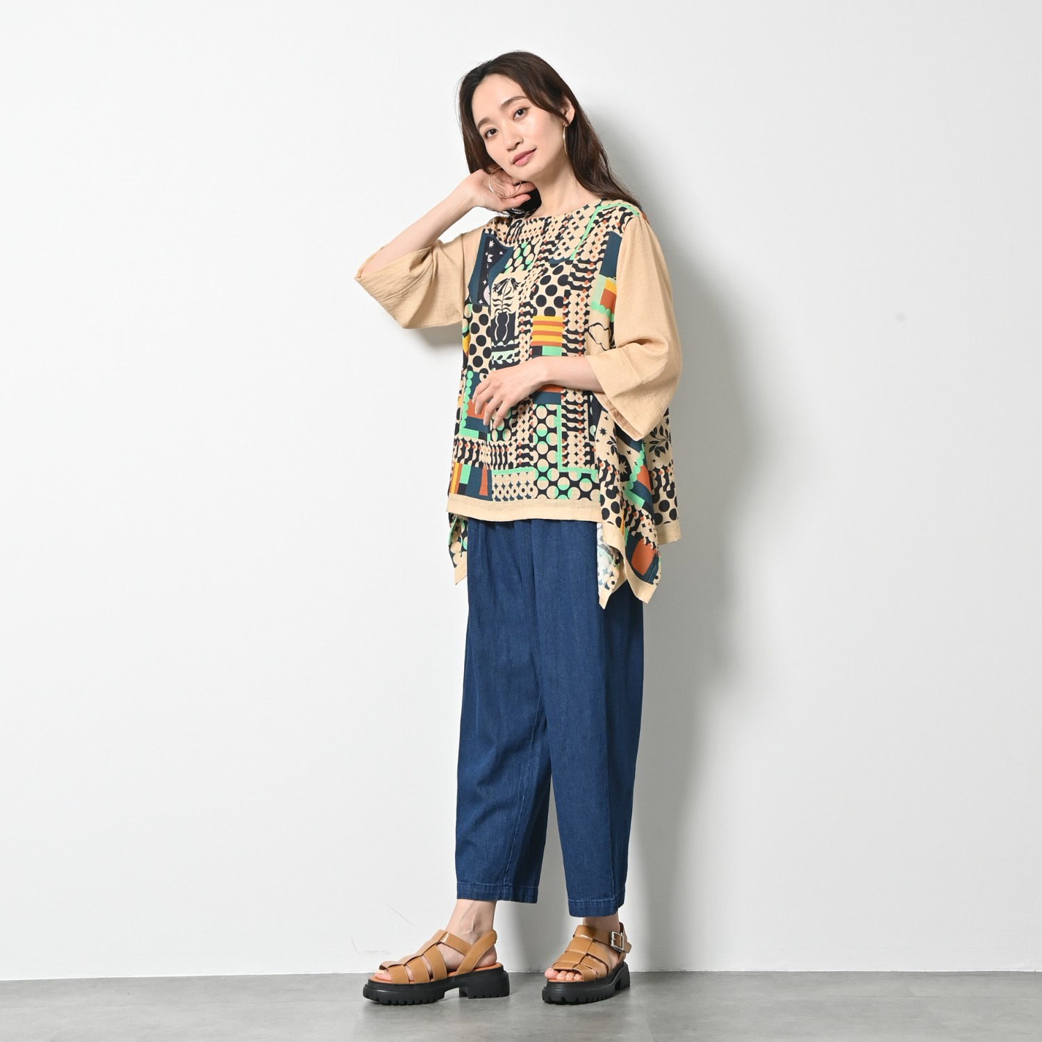 ゼラールスポーツ 軽量＆さらさら ふんわり デニムイージーパンツ