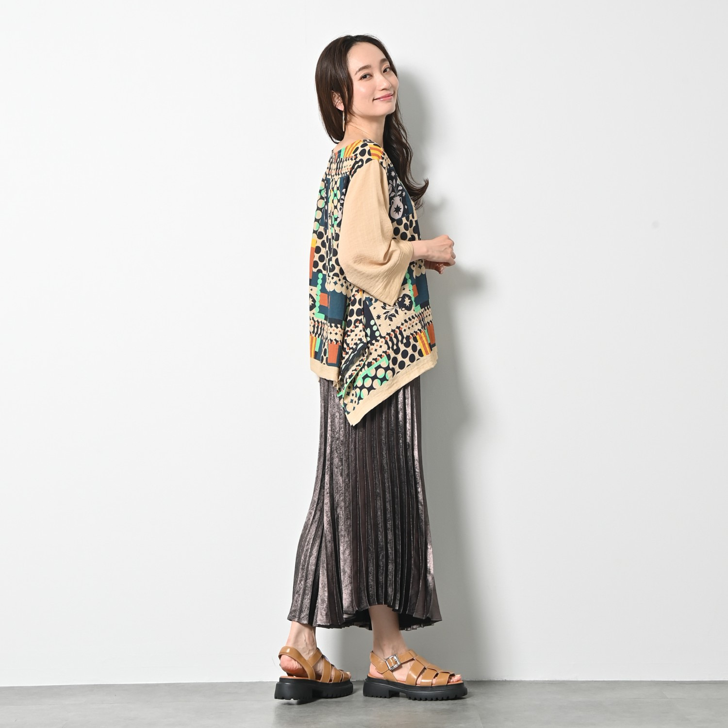 ゼラールスポーツ 涼やか＆さらさら素材 ヘムアクセント Ｔブラウス