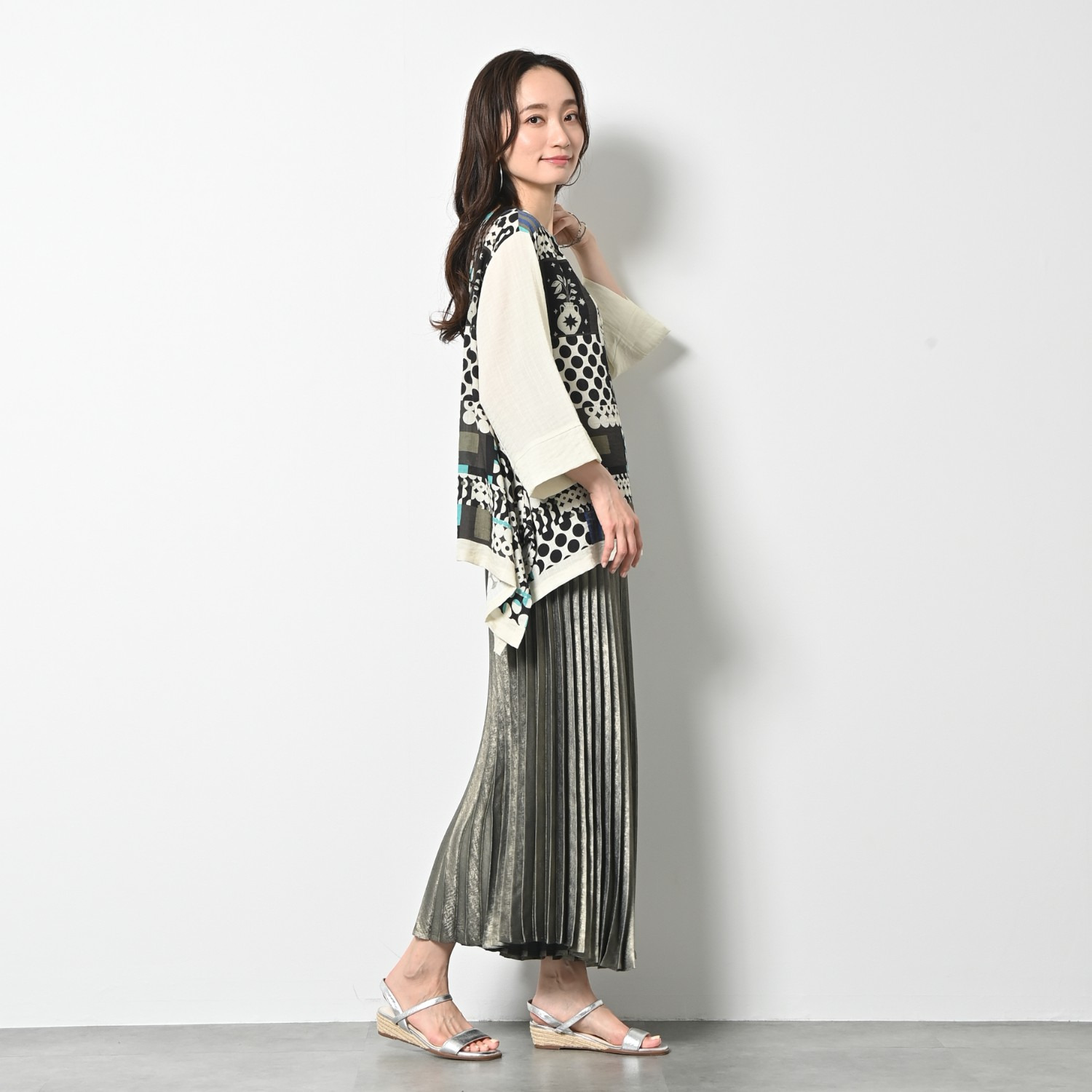 ゼラールスポーツ 涼やか＆さらさら素材 ヘムアクセント Ｔブラウス