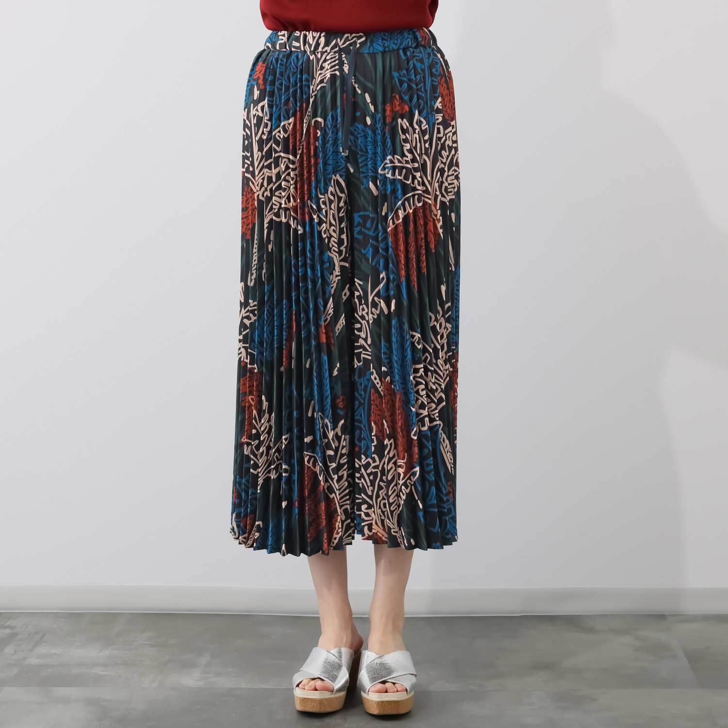 ゼラールスポーツ プリーツデザイン スカート見えパンツ