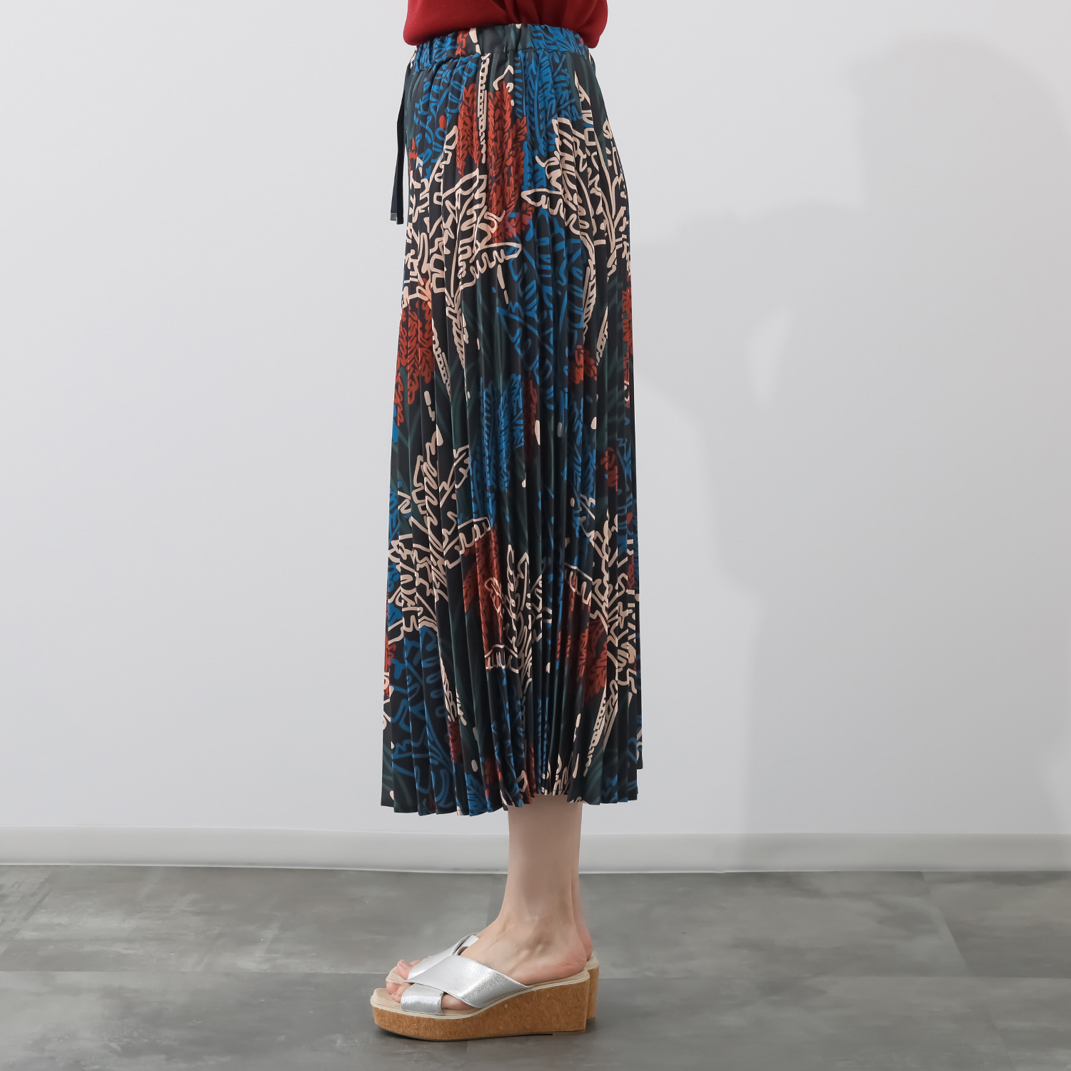 ゼラールスポーツ プリーツデザイン スカート見えパンツ