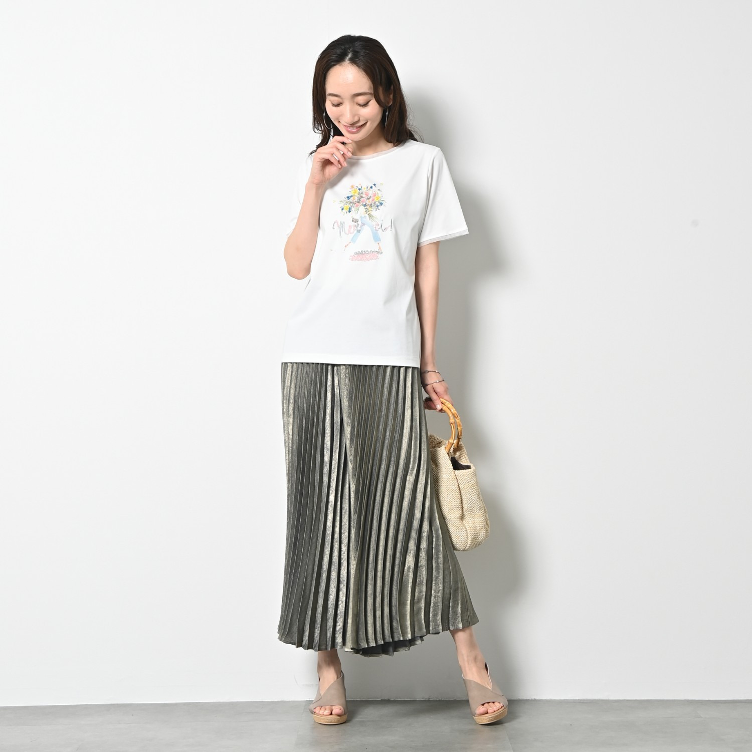 ゼラールスポーツ プリーツデザイン スカート見えパンツ