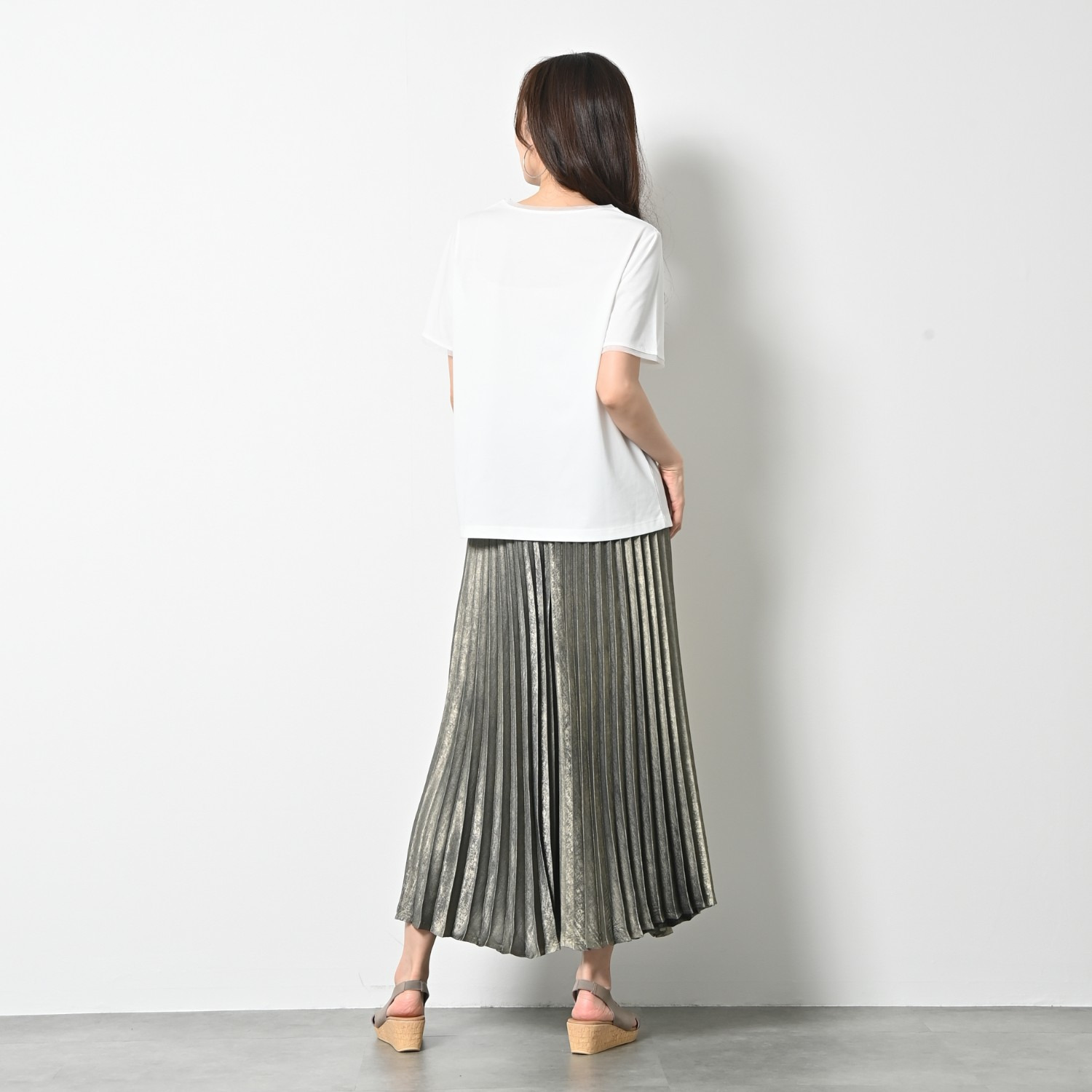 ゼラールスポーツ プリーツデザイン スカート見えパンツ