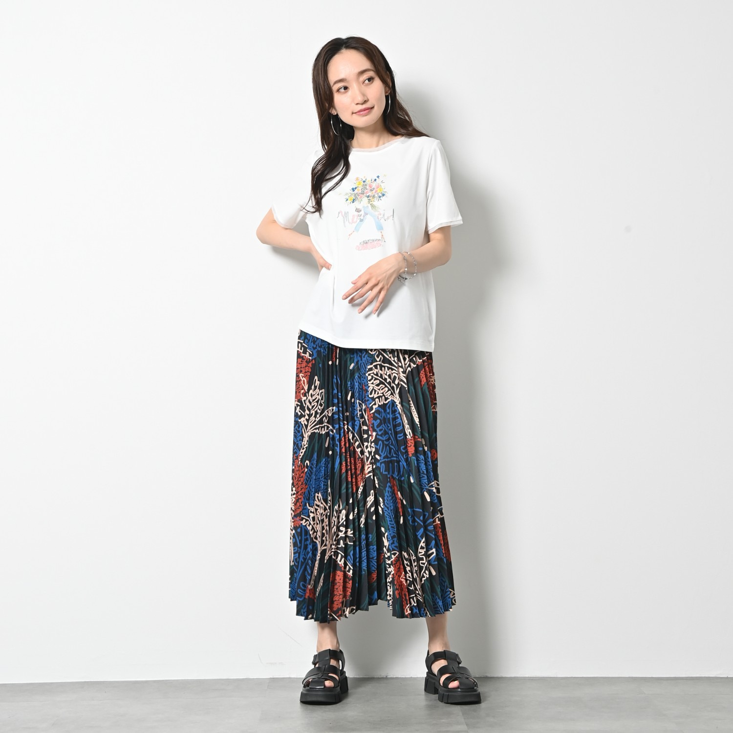 ゼラールスポーツ プリーツデザイン スカート見えパンツ