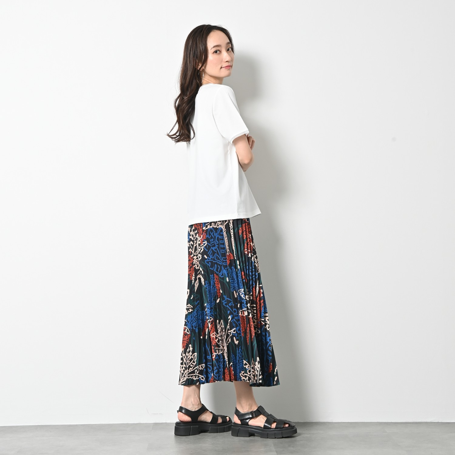 ゼラールスポーツ プリーツデザイン スカート見えパンツ