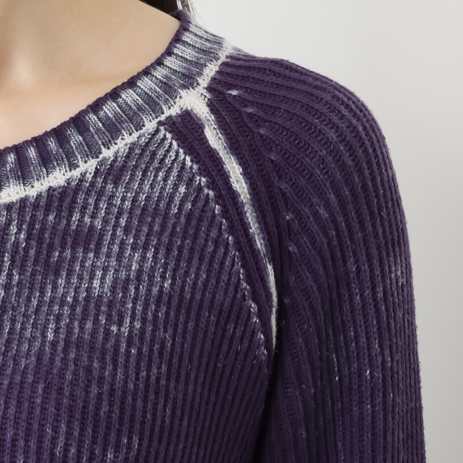 ホワイノットコレクション スペイン製 製品染め ニットプルオーバー