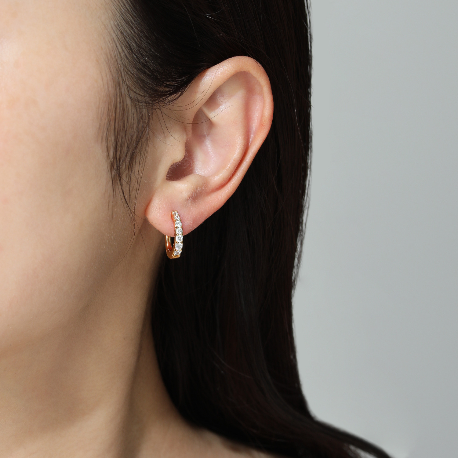 プレミアムパール 泉州の職人技 貝パール＆ＣＺ チャーム付　２ウェイ イヤリング／ピアス