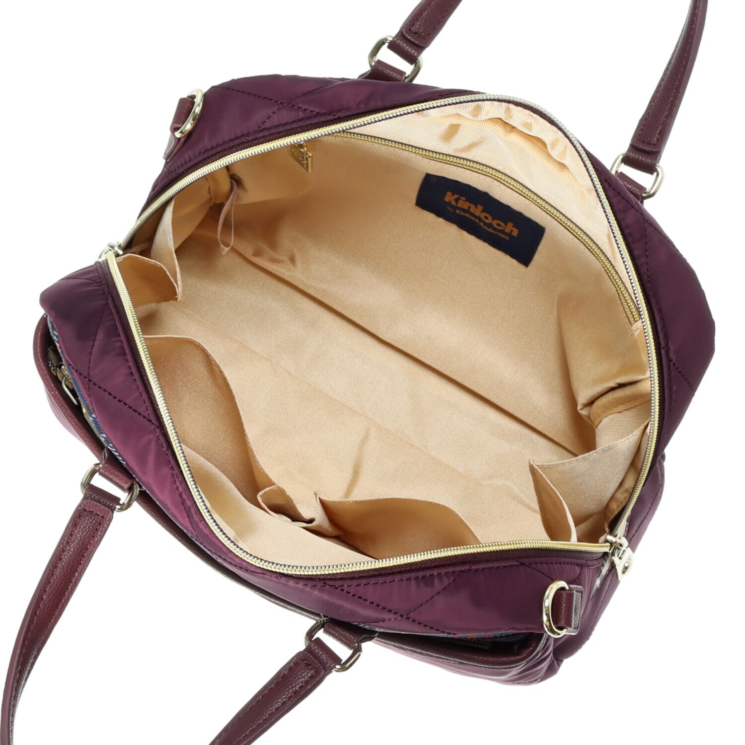 キンロック　バイ キンロックアンダーソン 軽量 ダイヤモンドキルティング ２ウェイボストンバッグ