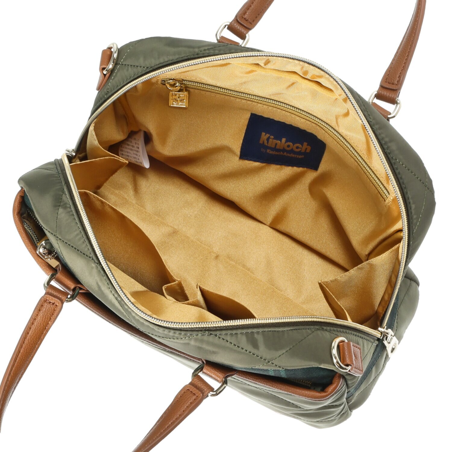 キンロック　バイ キンロックアンダーソン 軽量 ダイヤモンドキルティング ２ウェイボストンバッグ