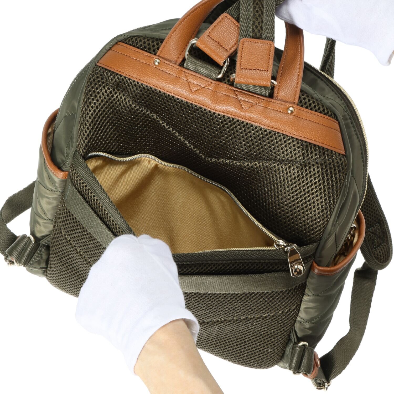 キンロック　バイ キンロックアンダーソン 軽量 ダイヤモンドキルティング Ａ４対応ラウンドリュック